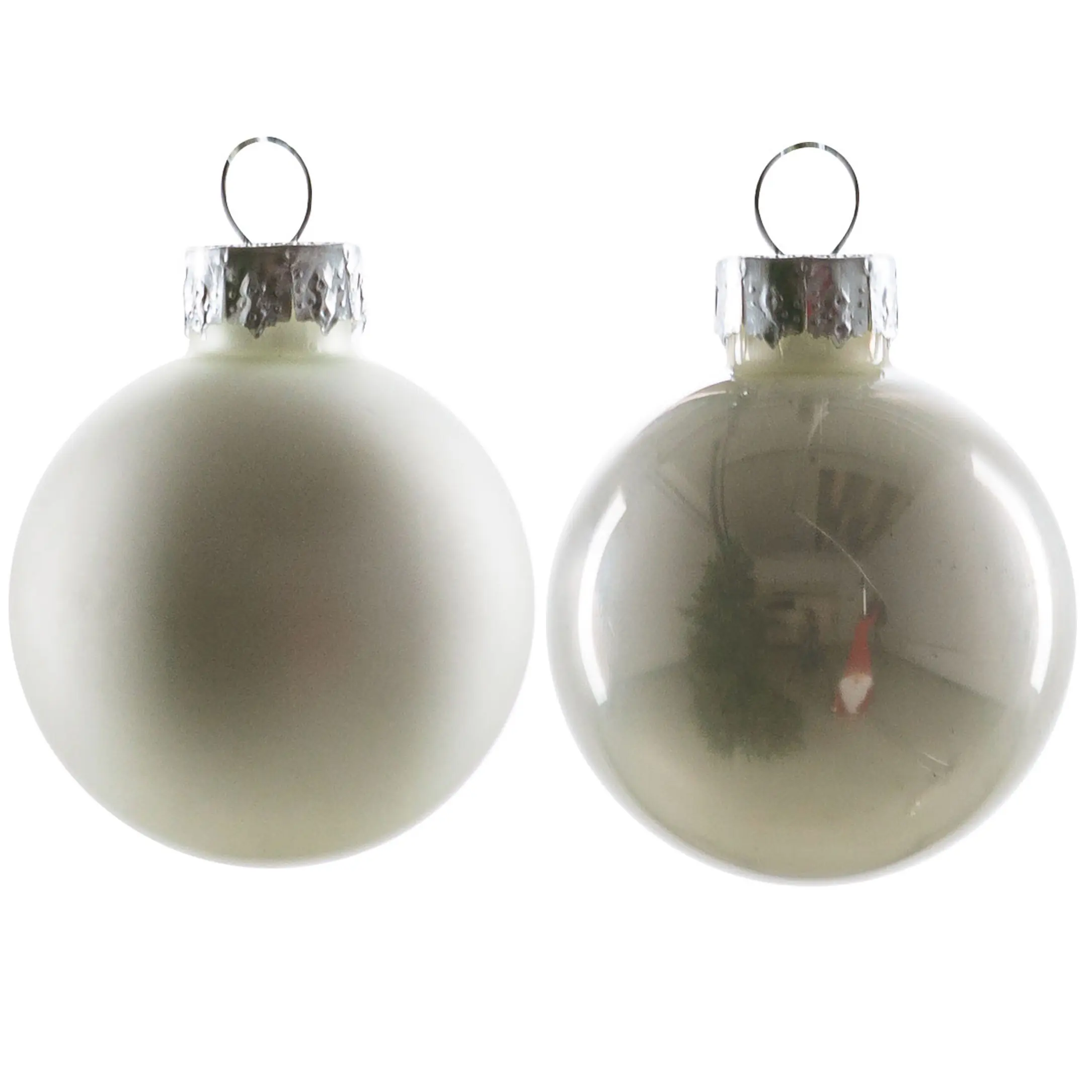 TrendLine Weihnachtskugeln aus Glas Ø 3,5 cm weiß 16 Stück