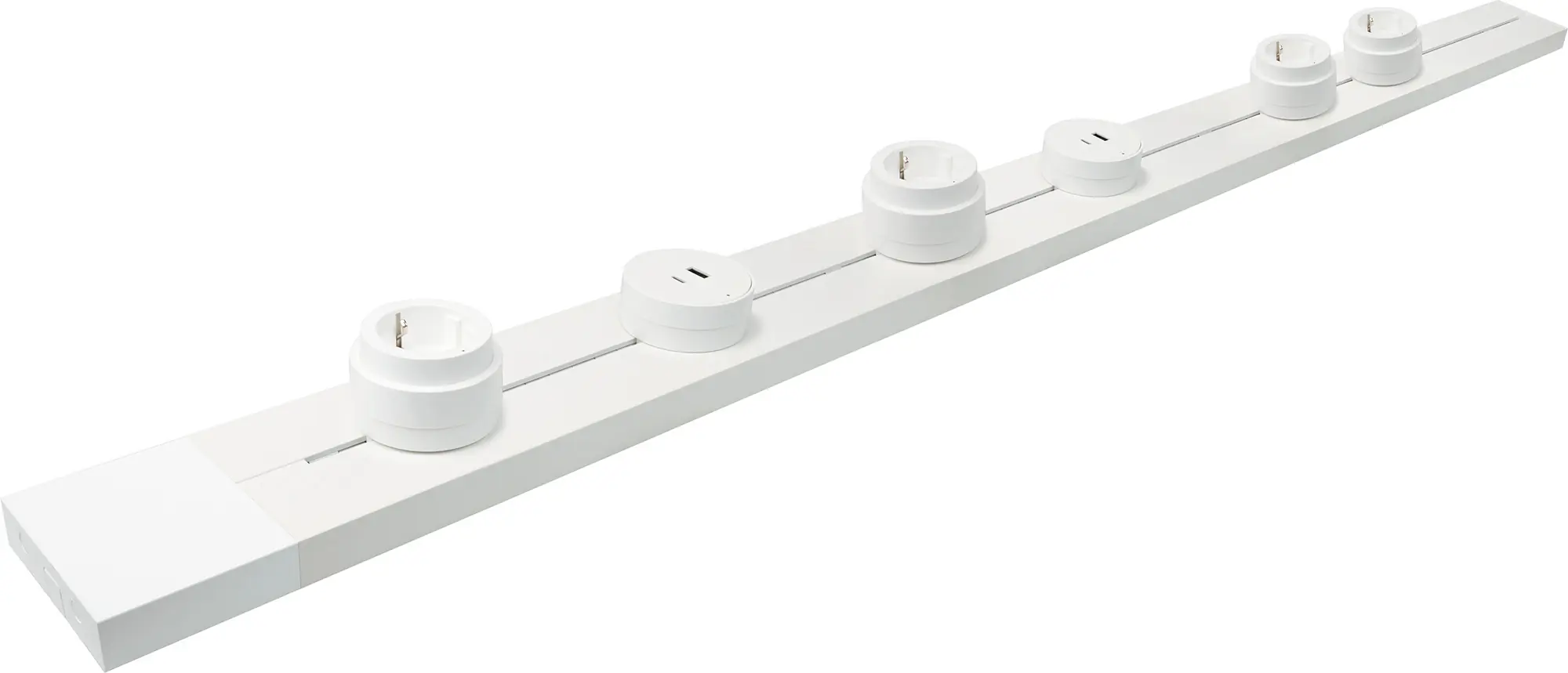 Schwaiger Modulare Stromleiste 100 cm max. 3680W weiß