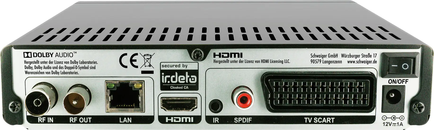 Schwaiger Terrestrischer Receiver DTR600HD - Full HD (DVB-T2) Empfang: ÖR, Freenet* Schwaiger Terrestrischer Receiver DTR600HD - Full HD (DVB-T2) Empfang: ÖR, Freenet*