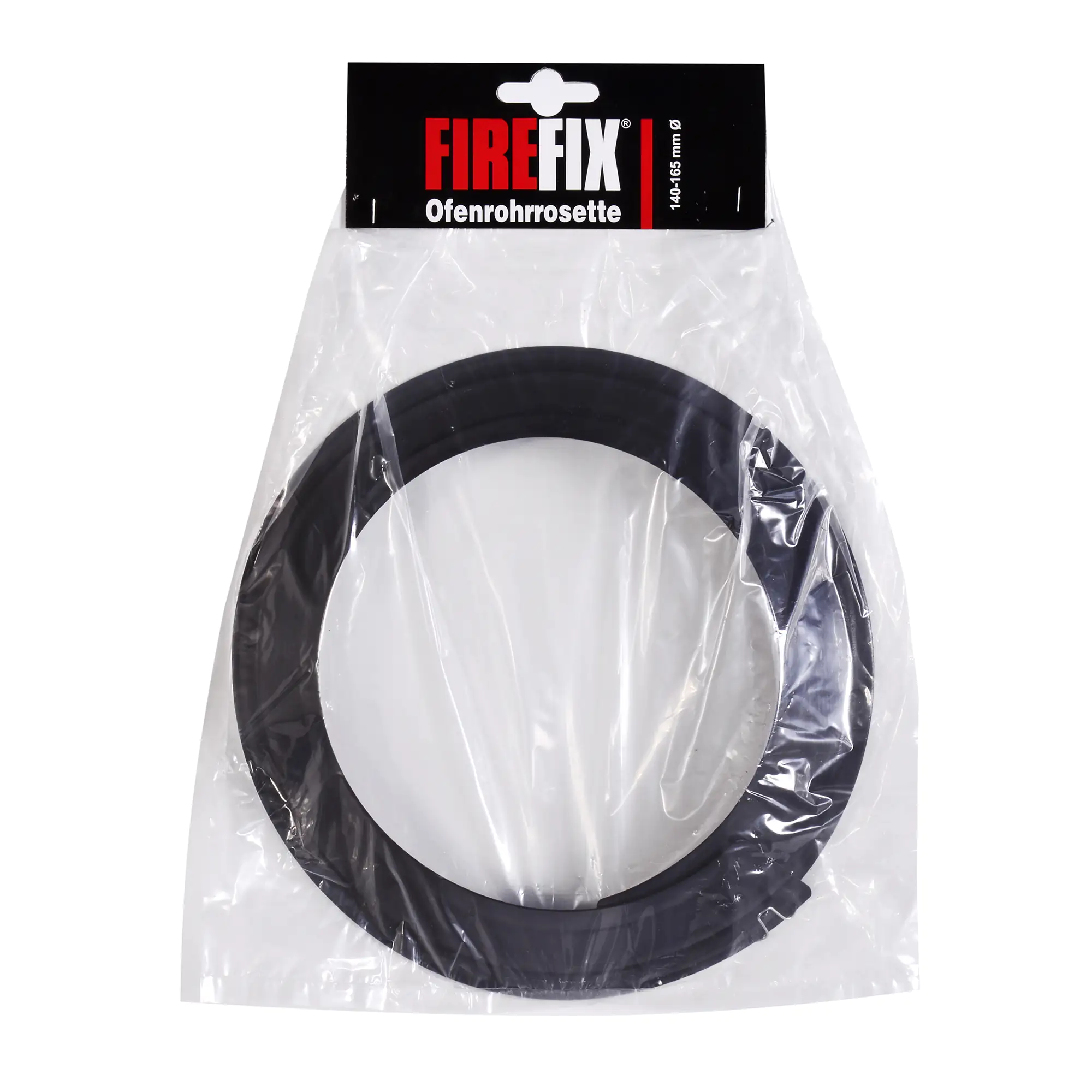 FireFix Mauerrosette Ø 140-165 mm verstellbar, schwarz