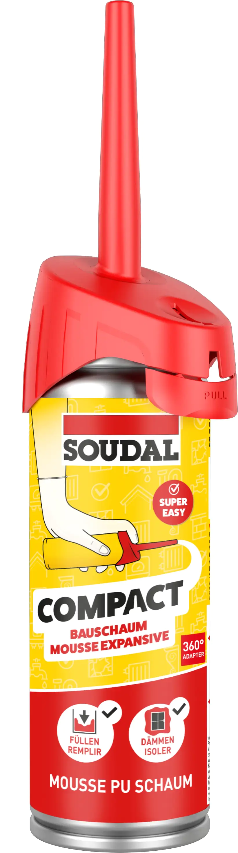 Soudal 1K Bauschaum Compact 150 ml