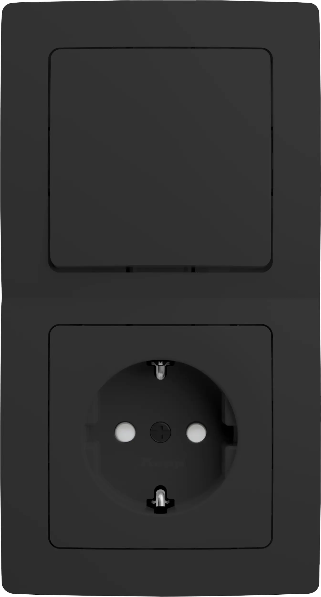 Kopp Schutzkontaktsteckdose Paris schwarz matt, 587532082 Kopp Schutzkontaktsteckdose Paris schwarz matt, 587532082