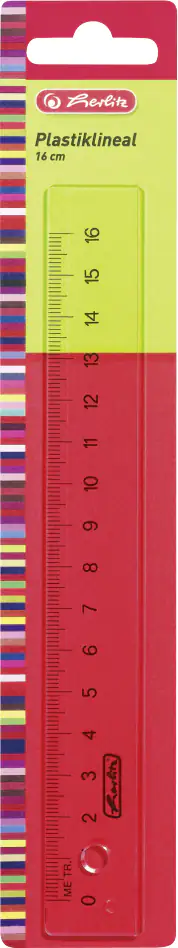 herlitz Plastik Lineal 16 cm