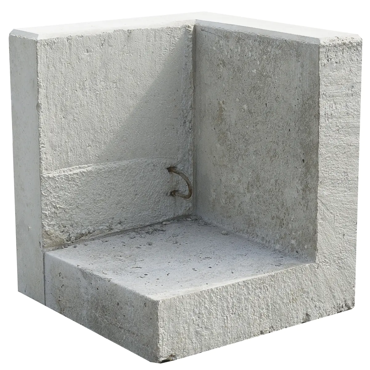 EHL L-Stein Ecke Beton 30 x 50 x 55 cm grau