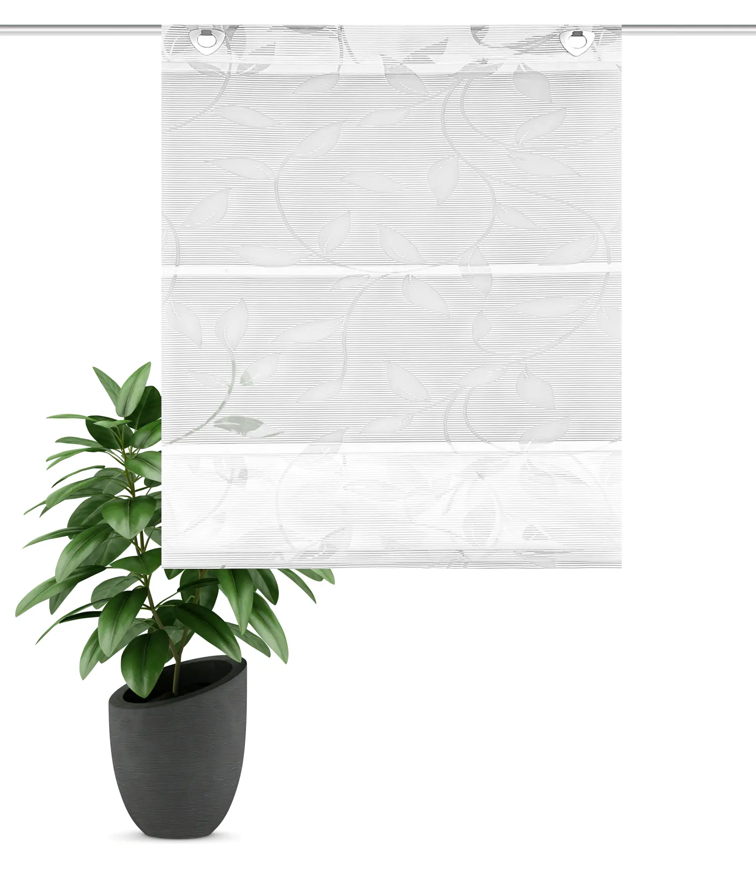 Home Wohnideen Magnetrollo Bambus 210 x 70 cm  weiß