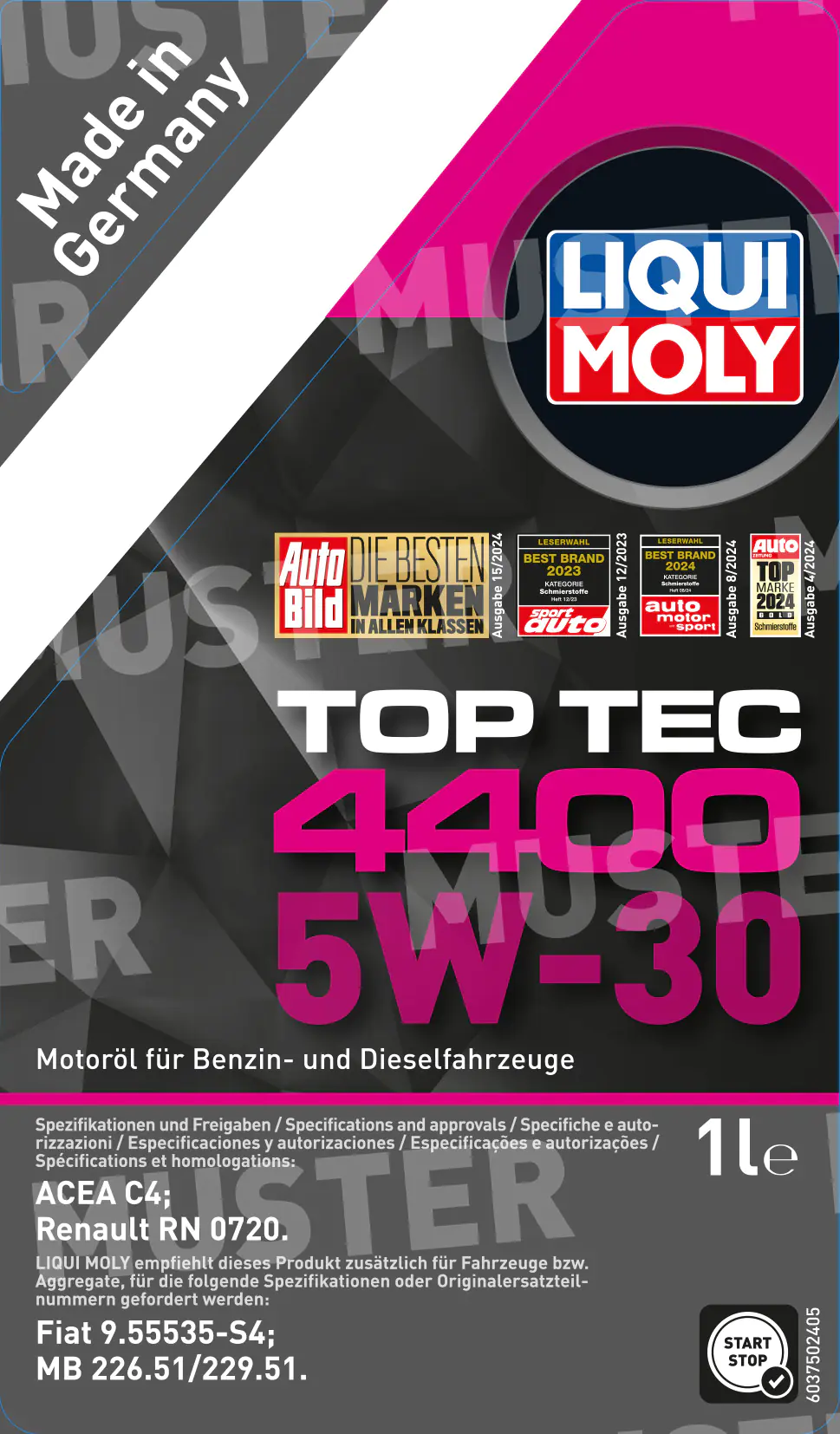 Liqui Moly Motoröl Top Tec 4400 5W-30 1 L