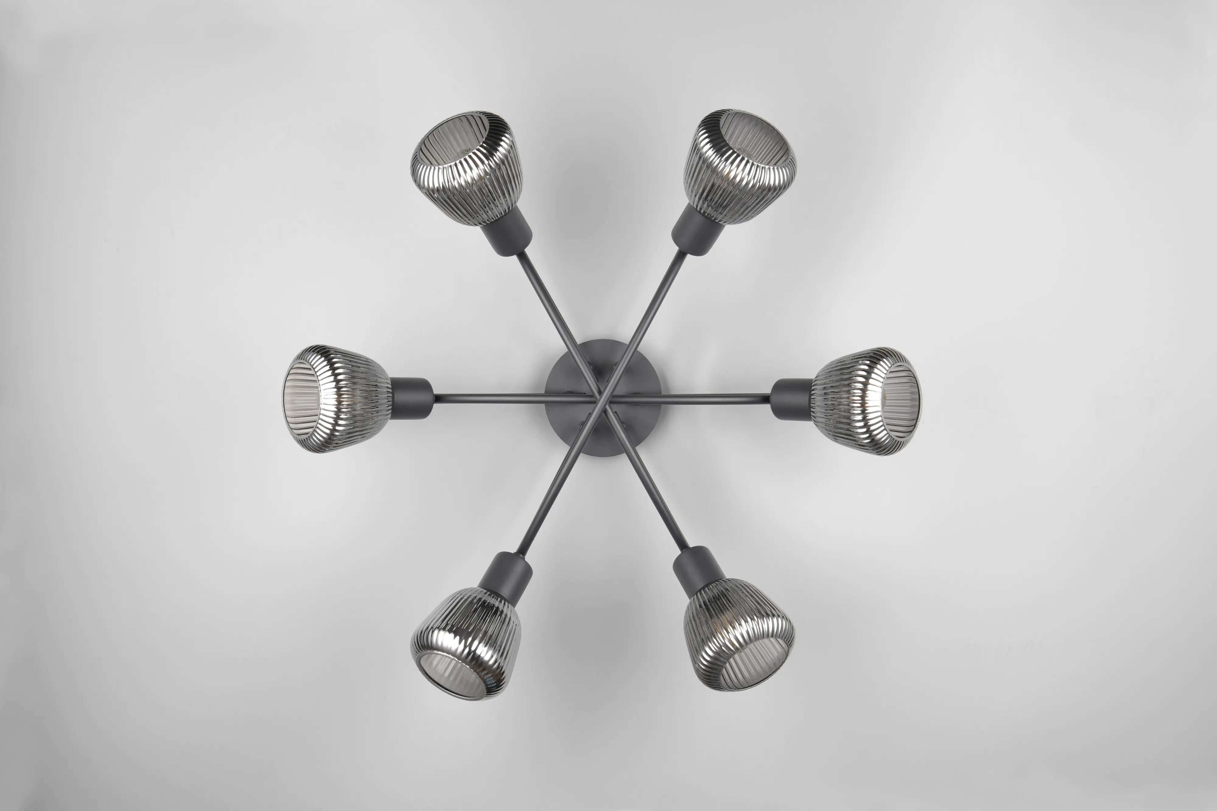 Trio Leuchten LED Deckenleuchte Tarifa 6xE14 Metall/Glas