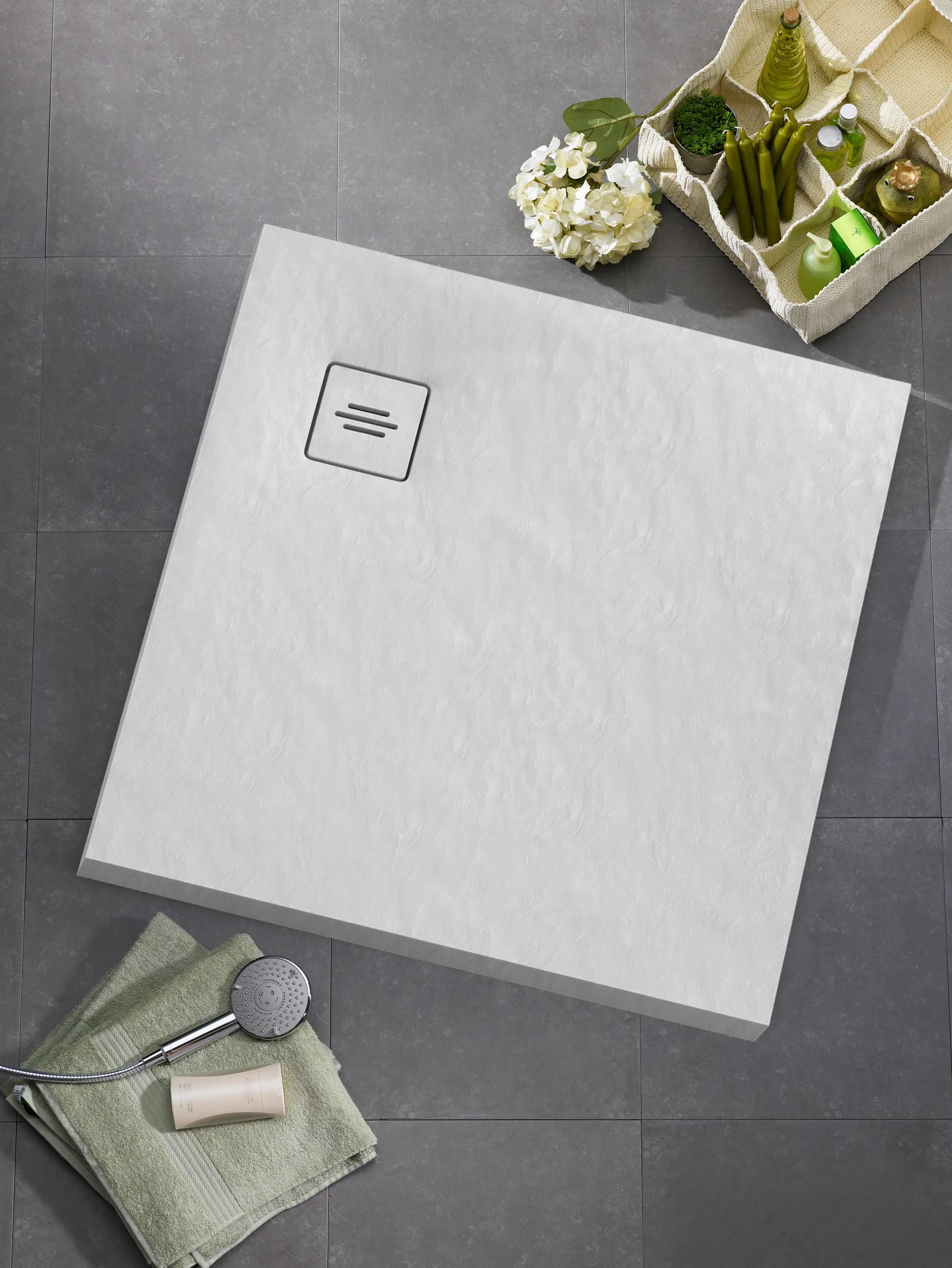 Ottofond Duschwanne Nevis 100 x 100 x 3,5 cm weiß