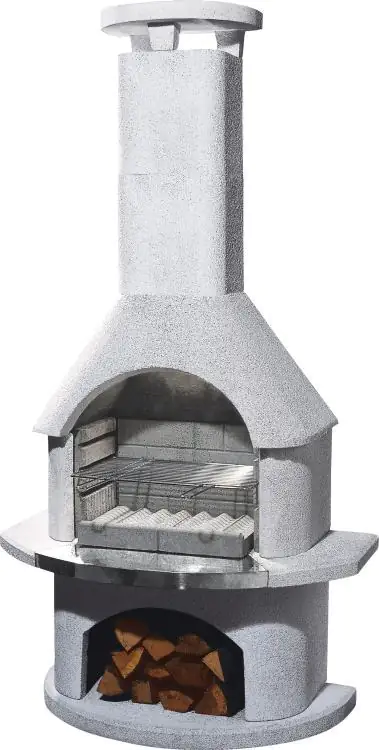 Buschbeck Grillkamin Elba weiß 206 x 110 x 65 cm Buschbeck Grillkamin Elba weiß 206 x 110 x 65 cm