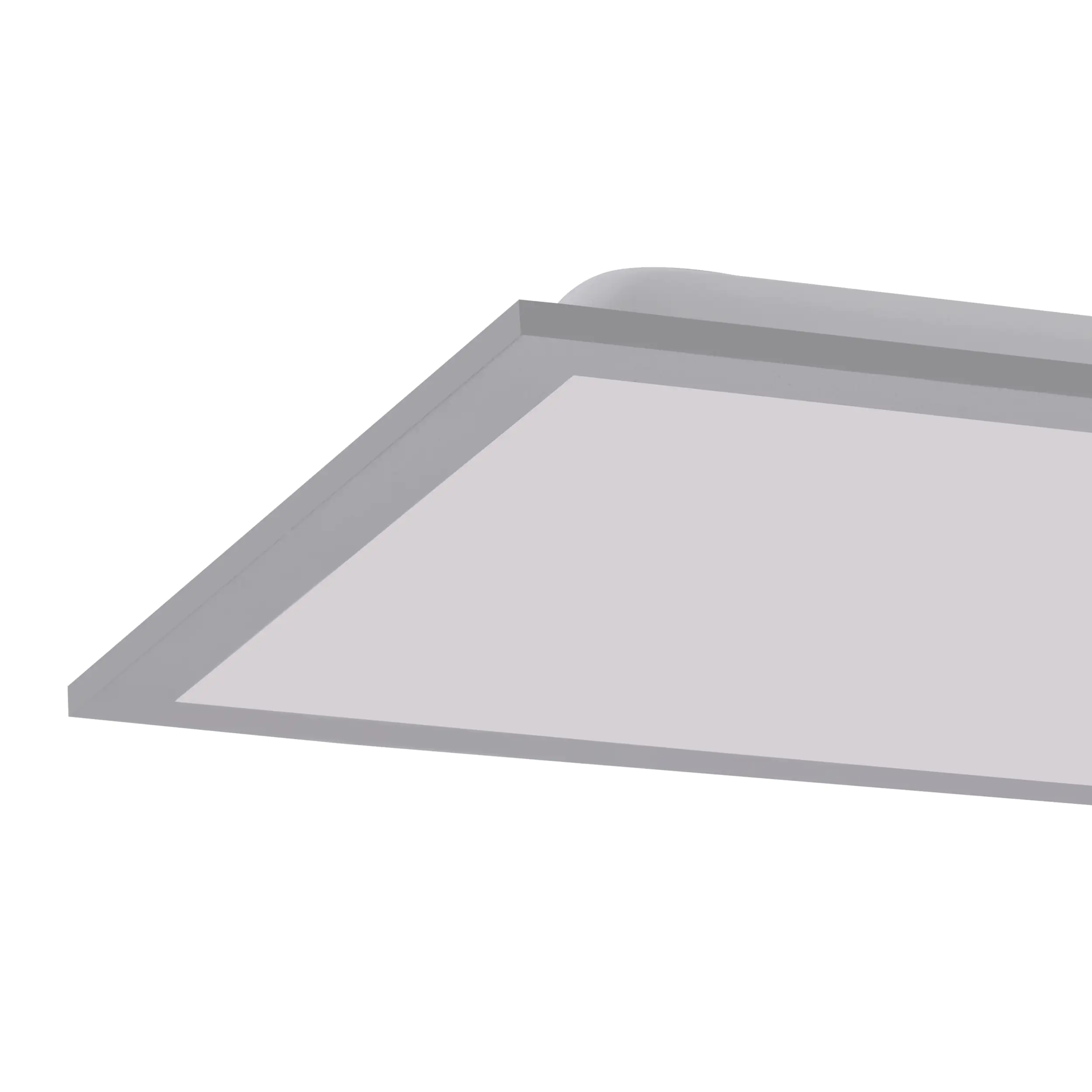 4043689964597_1 JustLight LED Deckenleuchte Flat silber 45,5 x 45,5 cm dimmbar