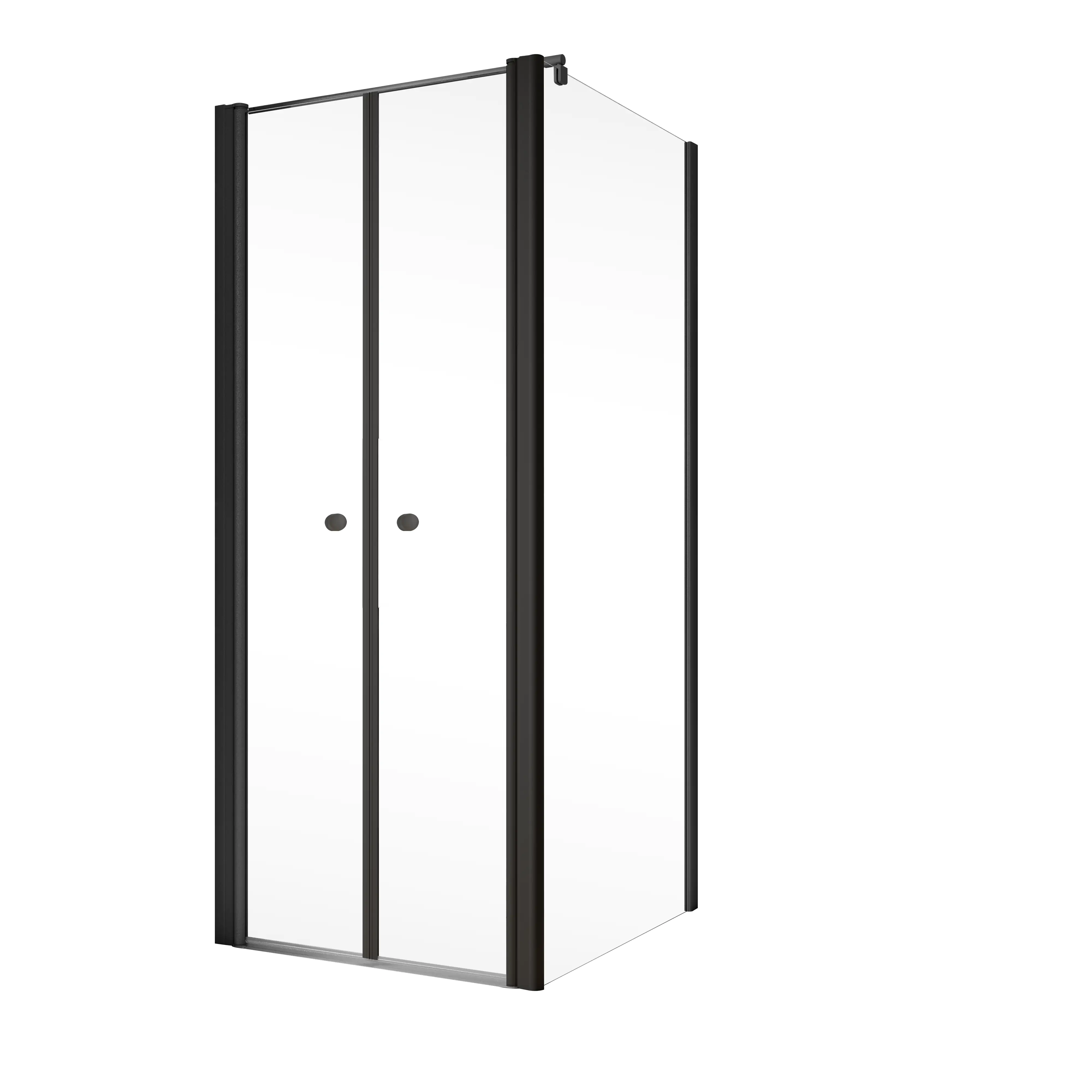 Schulte Pendeltür und Seitenwand rechts 80 x 80 x 200 cm Garant 2.0 mattschwarz Türanschlag links Schulte Pendeltür und Seitenwand rechts 80 x 80 x 200 cm Garant 2.0 mattschwarz Türanschlag links