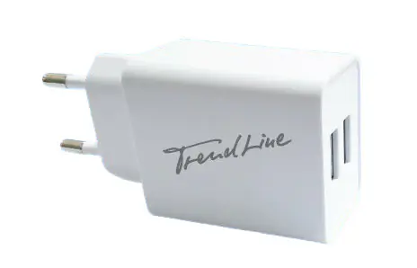 Trendline USB-Ladeadapter 230V 2x USB 5V 2,4 A 12W Trendline USB-Ladeadapter 230V 2x USB 5V 2,4 A 12W