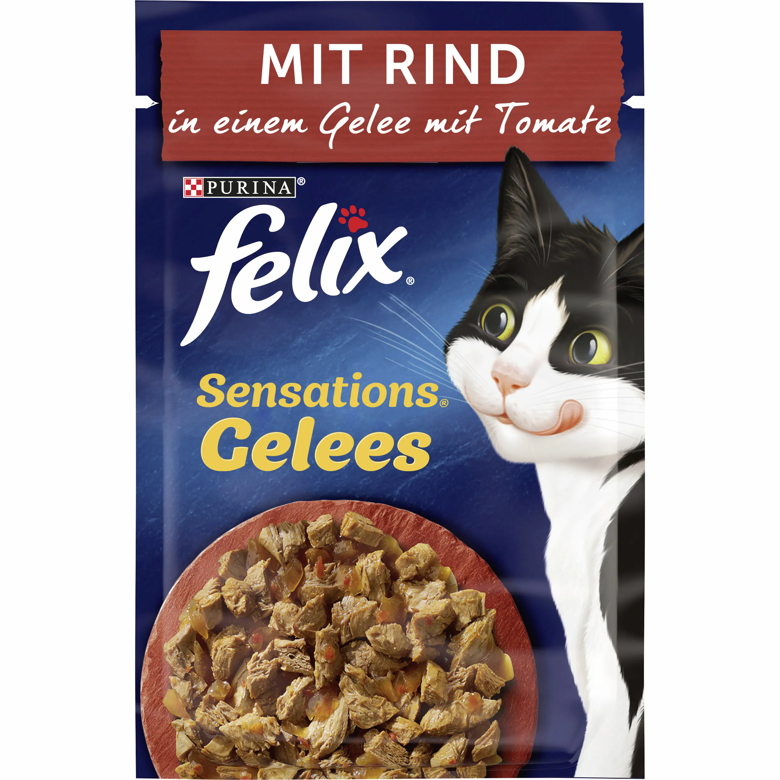 Felix Sensations Gelees Rind & Tomate 85 g