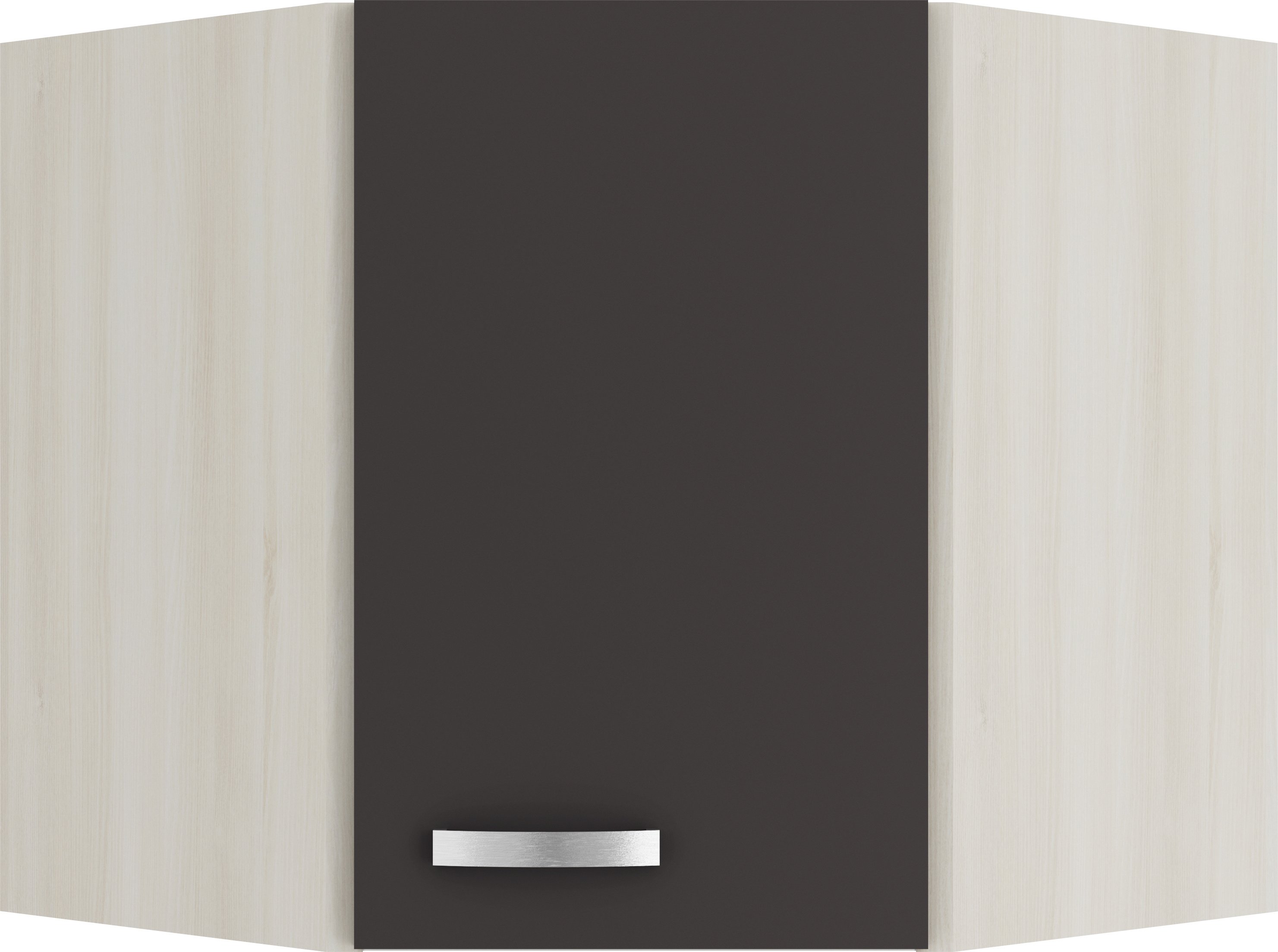 Optifit Eckoberschrank Faro 220 anthrazit/akazie 60 cm