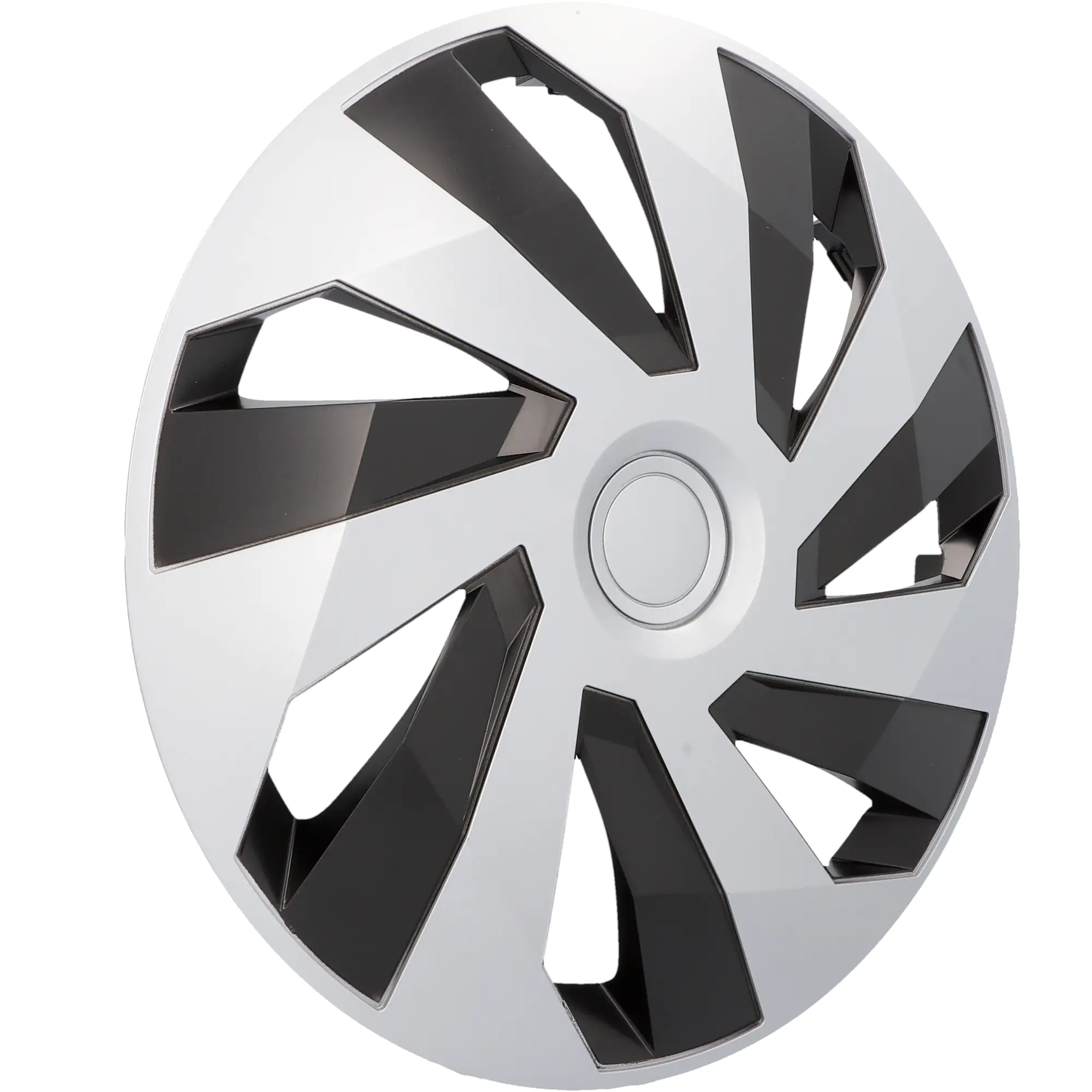 Cartrend Radzierblenden Flow 40 cm (16 Zoll) silber schwarz 4 Stück Cartrend Radzierblenden Flow 40 cm (16 Zoll) silber schwarz 4 Stück