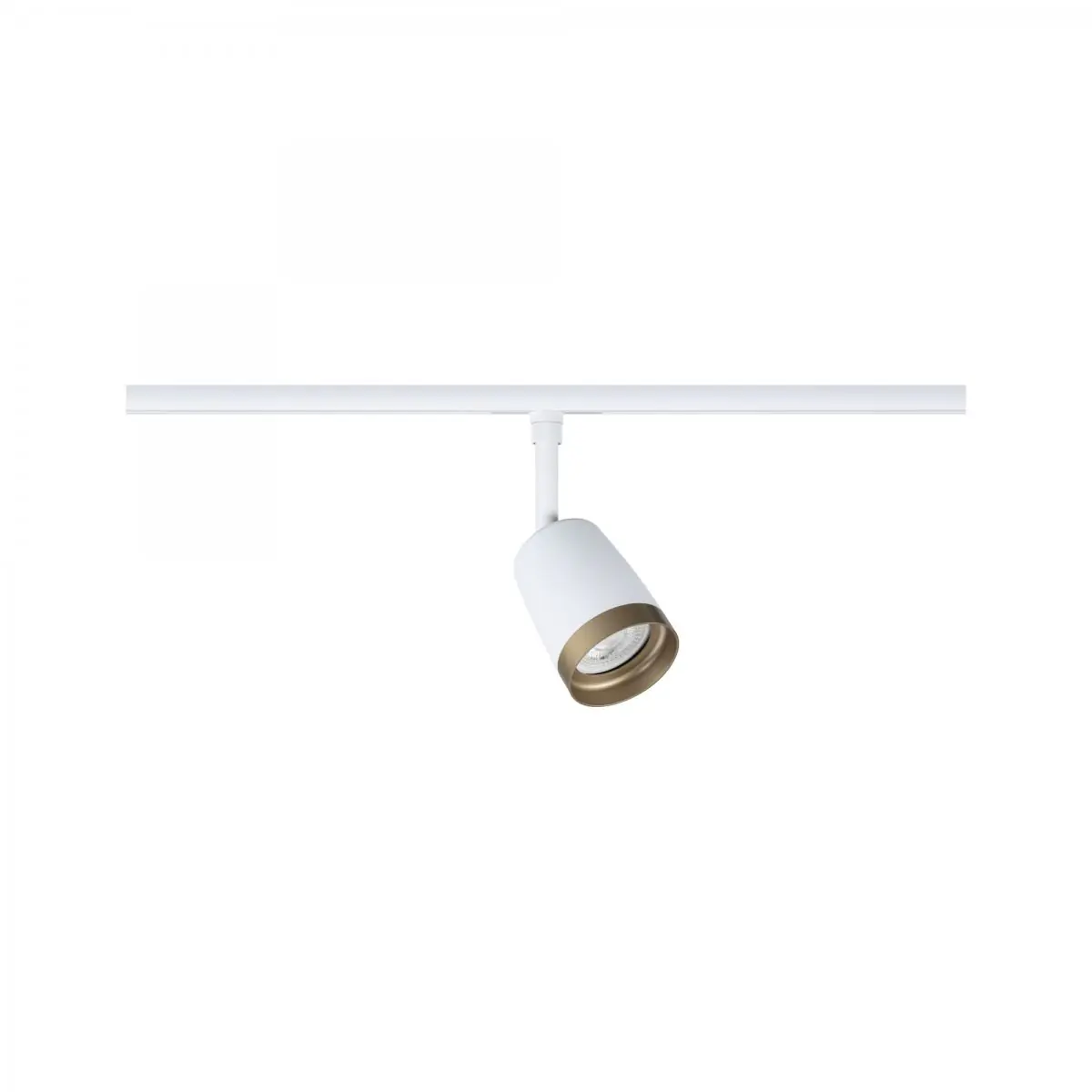 Paulmann URail Deckenleuchte 1er Spot Cover Ø 6,5 x 19,3 cm signalweiß-gold matt