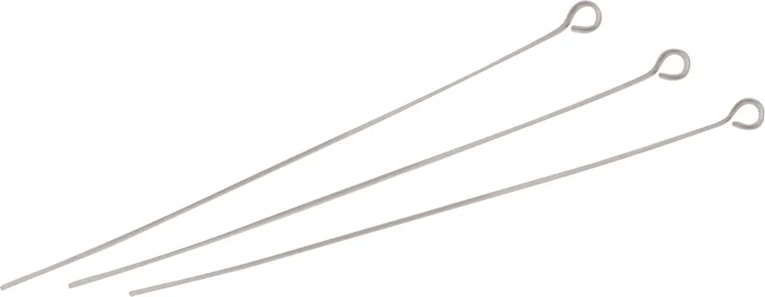 Glorex Kettel Stifte 60 mm 10 Stück, silberfarben