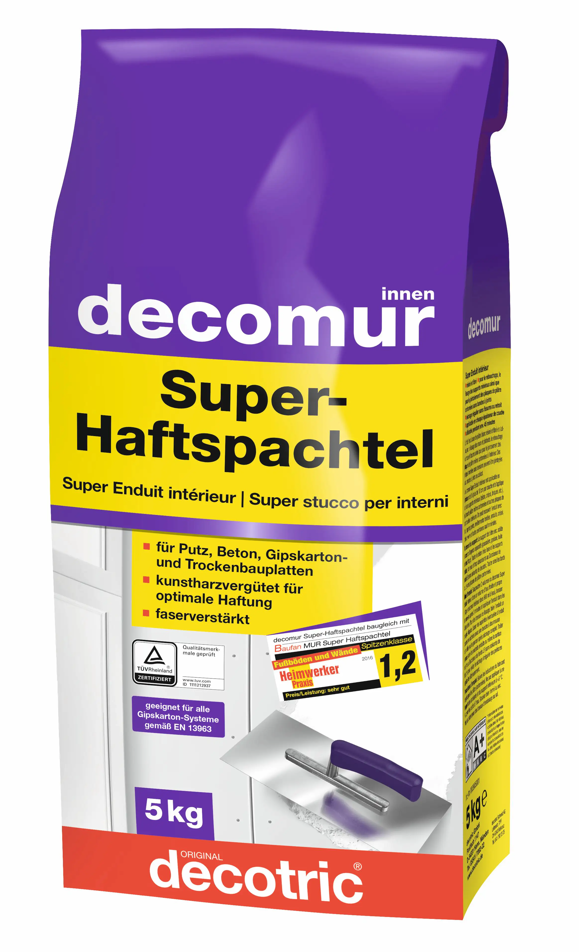 Decotric Decomur Super-Haftspachtel 5 kg Decotric Decomur Super-Haftspachtel 5 kg