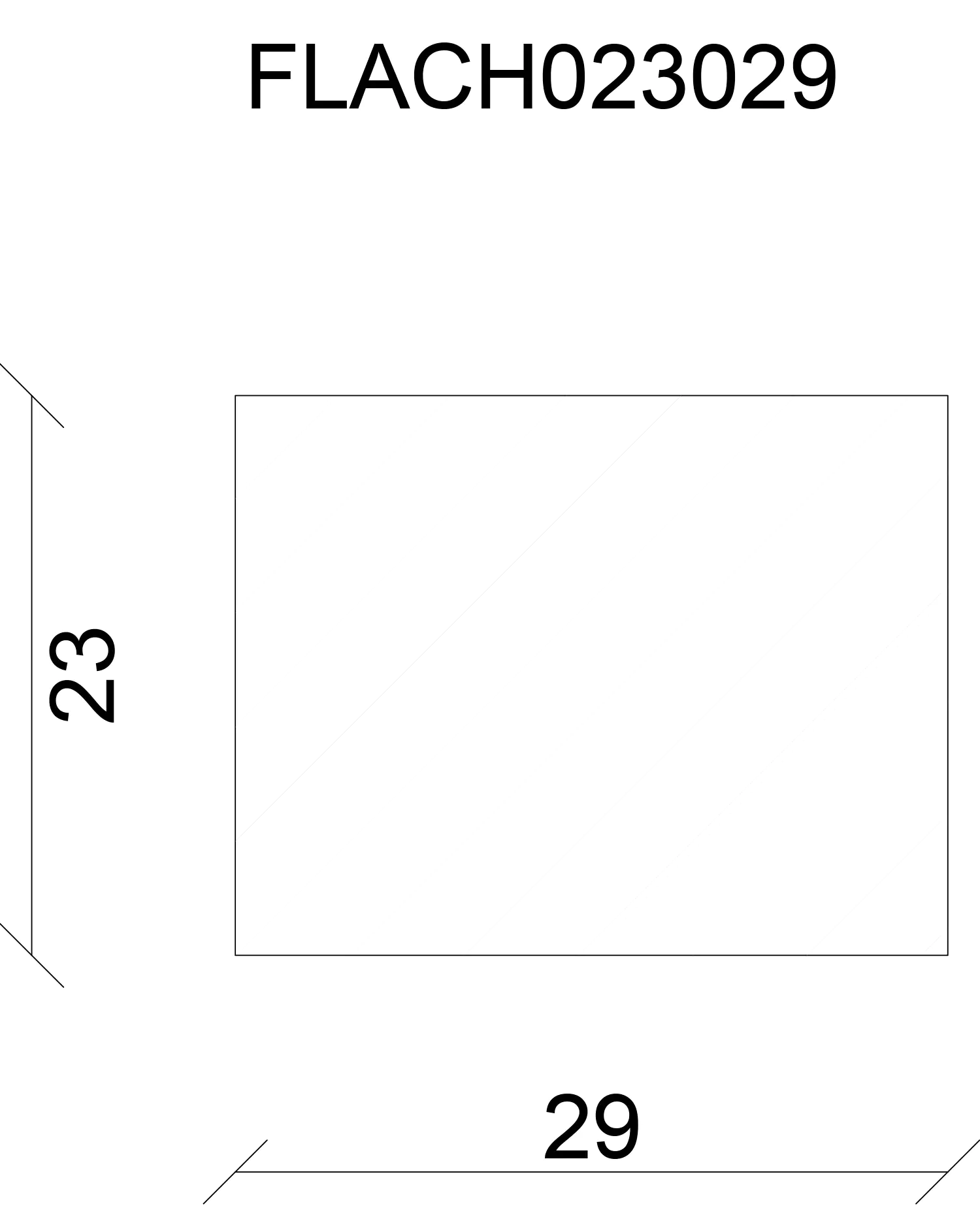 FN Neuhofer Flachleiste 100 cm 29 x 23 mm Fichte/Kiefer