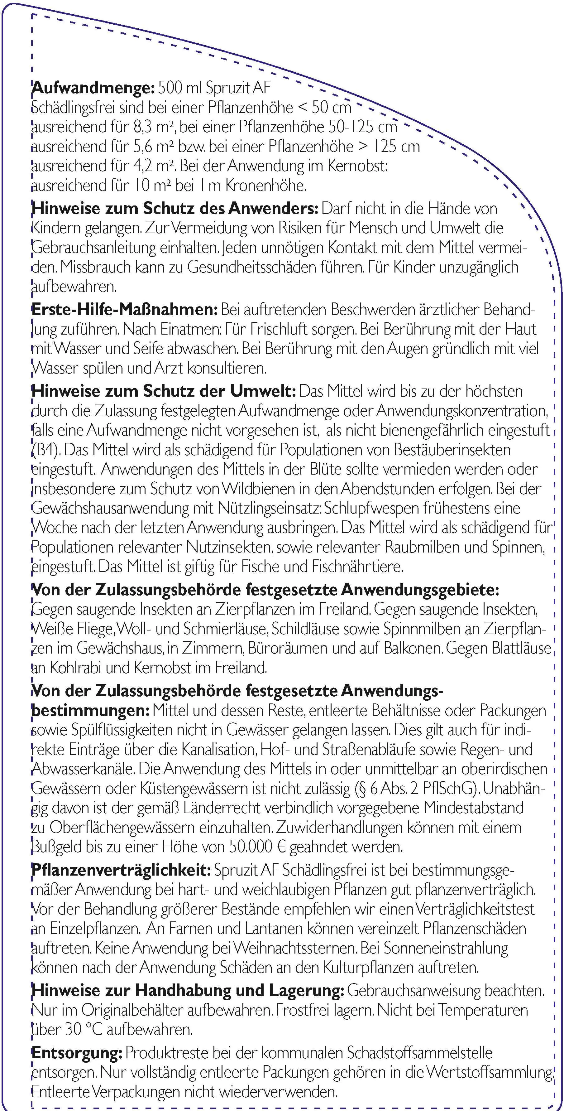 Spruzit AF Schädlingsfrei 500 ml
