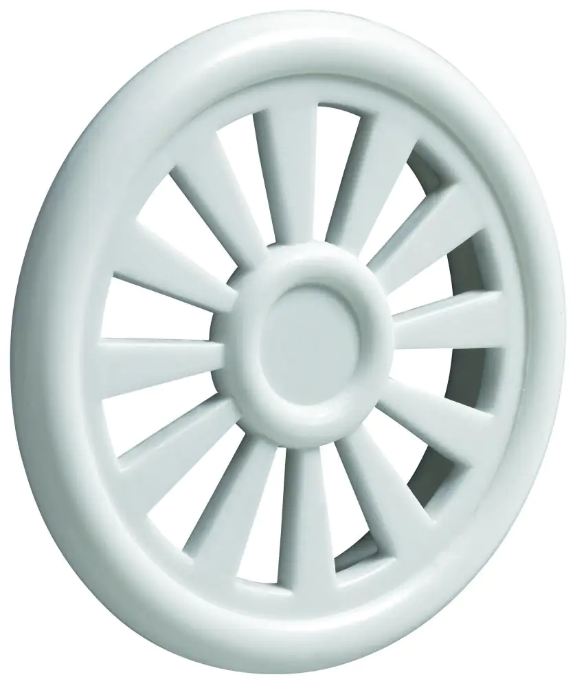 Hettich Lüftungsgitter rund Ø 40 mm Kunststoff, 4 Stück