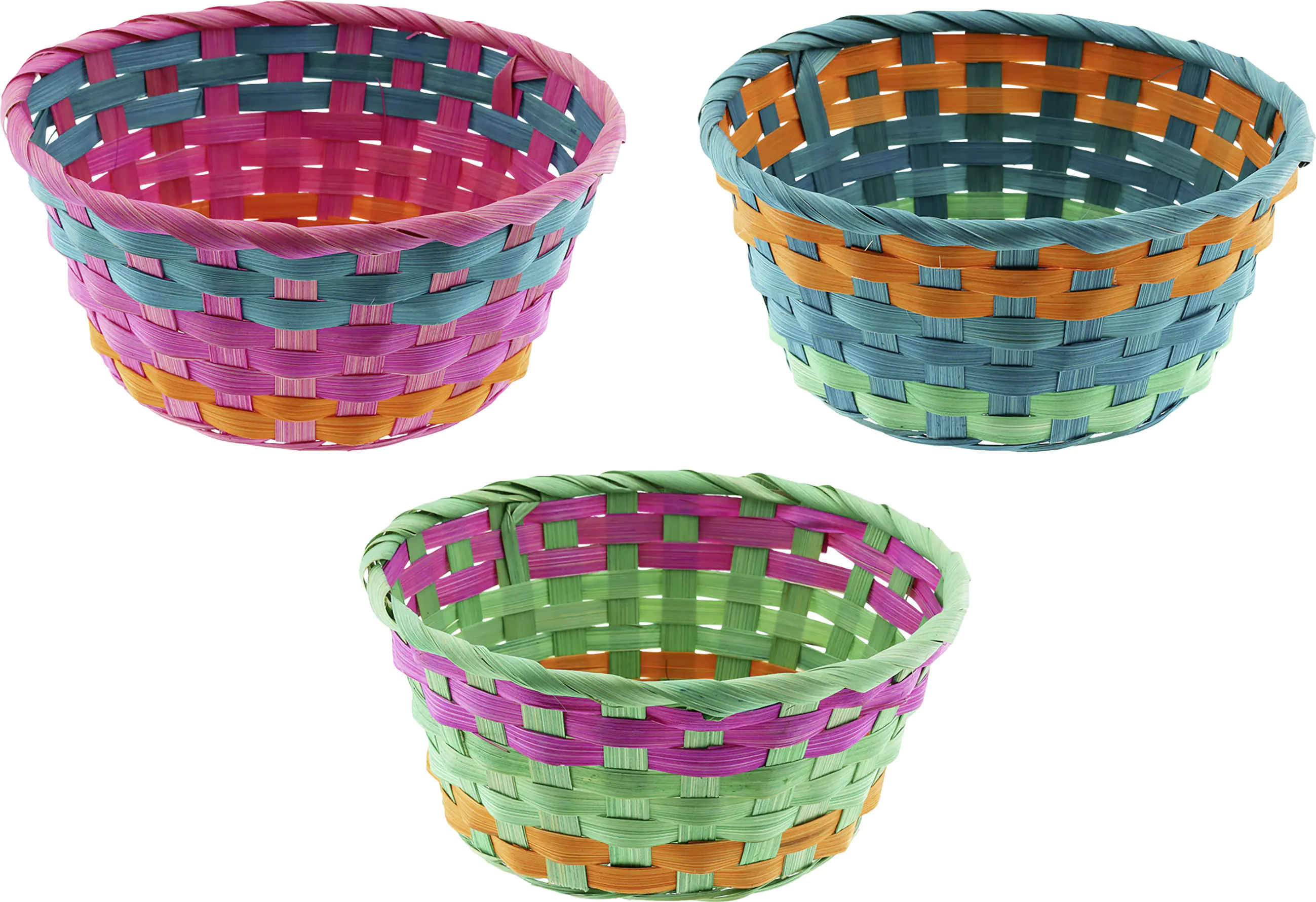 Osterkörbchen Bambus Ø 20 cm bunt Osterkörbchen Bambus Ø 20 cm bunt