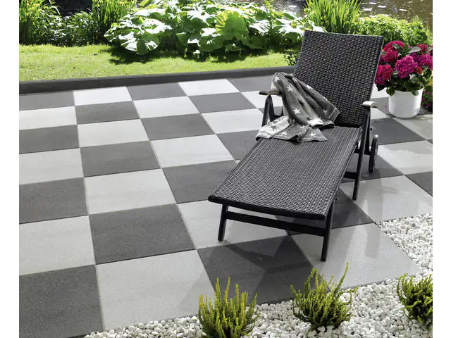 Kann Terrassenplatte Almelo 50 x 50 x 5 cm anthrazit Kann Terrassenplatte Almelo 50 x 50 x 5 cm anthrazit