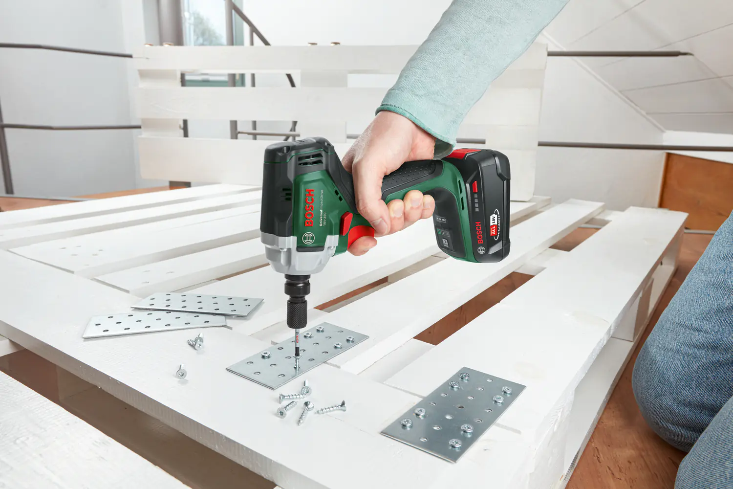 Bosch Akku-Drehschlagschrauber UniversalImpactDrive 18V-350 Solo Bosch Akku-Drehschlagschrauber UniversalImpactDrive 18V-350 Solo