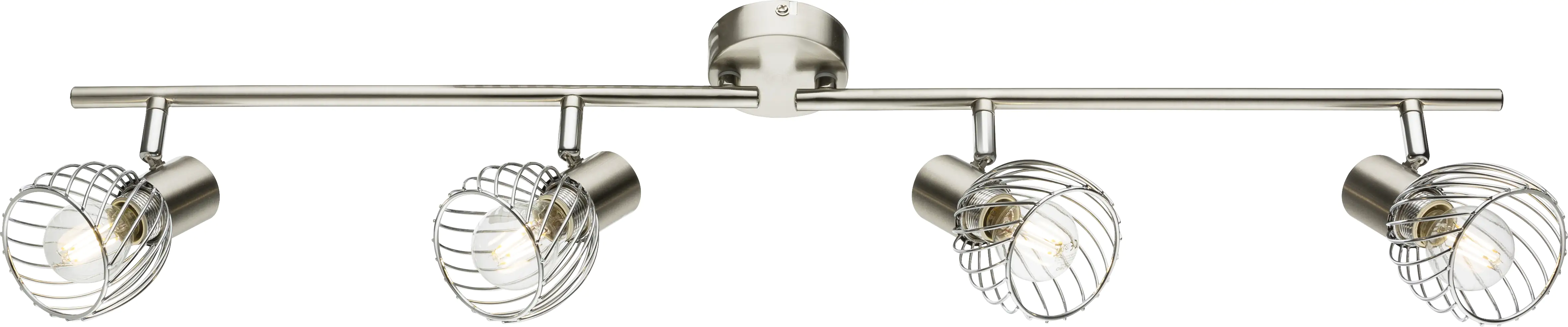 Globo 4er Spot Texas nickel 80 x 8 cm E14, max. 40 W