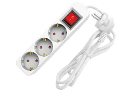 Sunlit Tischsteckdose 3-fach 1,4 Meter mit Schalter weiß Sunlit Tischsteckdose 3-fach 1,4 Meter mit Schalter weiß