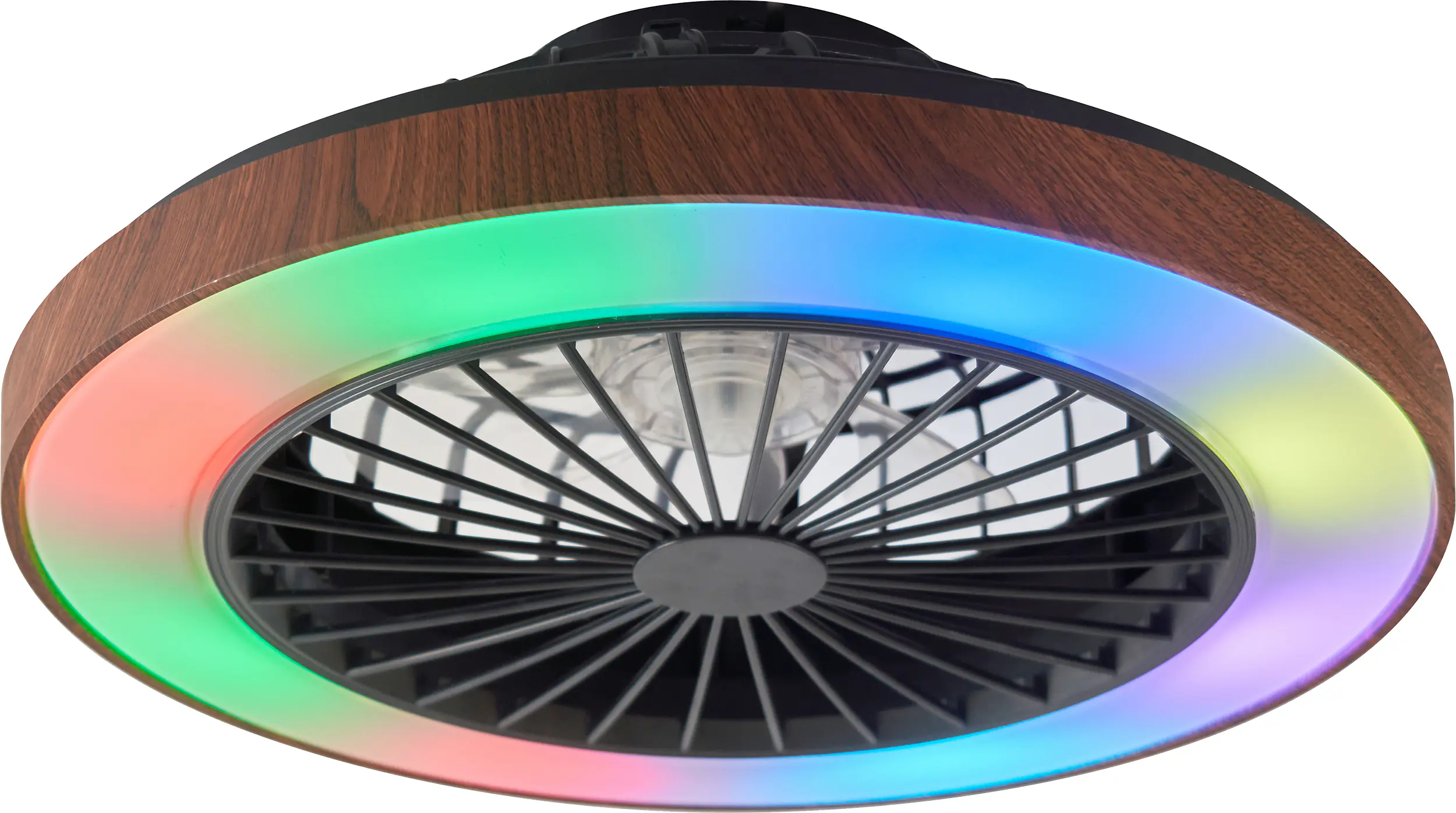 LED Deckenleuchte mit Ventilator Petra Ø 48 cm 40 W holzoptik LED Deckenleuchte mit Ventilator Petra Ø 48 cm 40 W holzoptik
