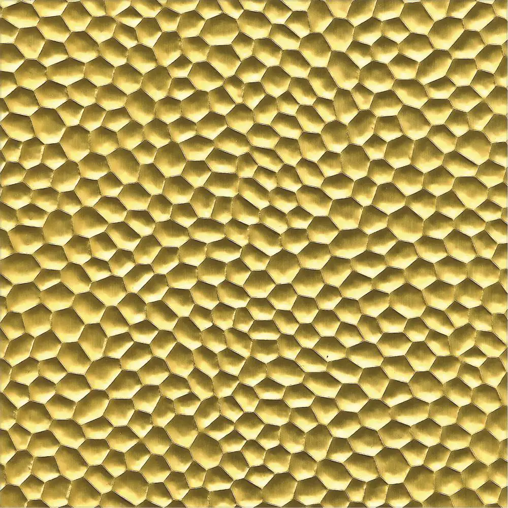 alfer Hammerschlagblech Aluminium eloxiert messing