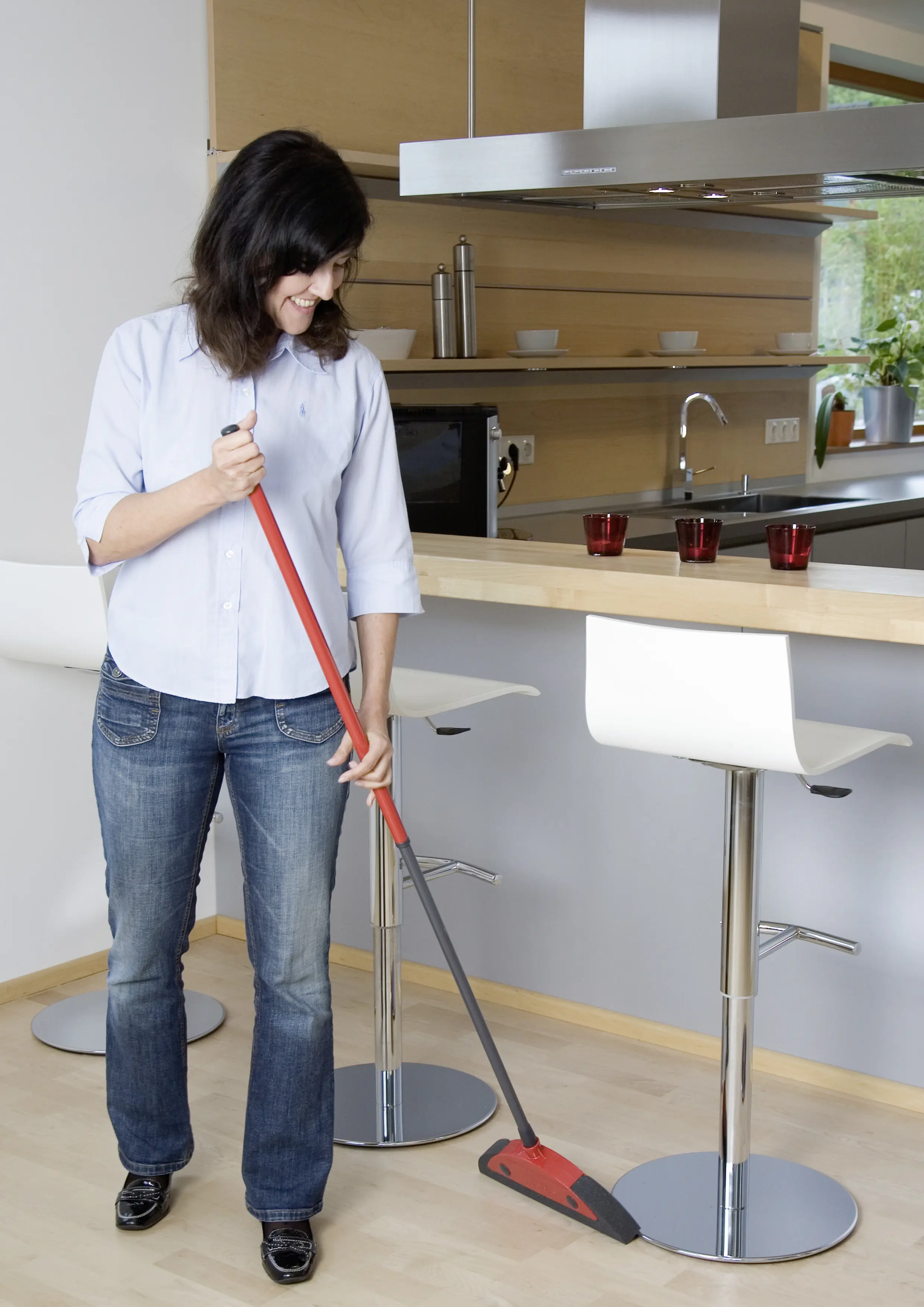 Vileda Schaumstoffbesen Classic mit Teleskopstiel 75-130 cm