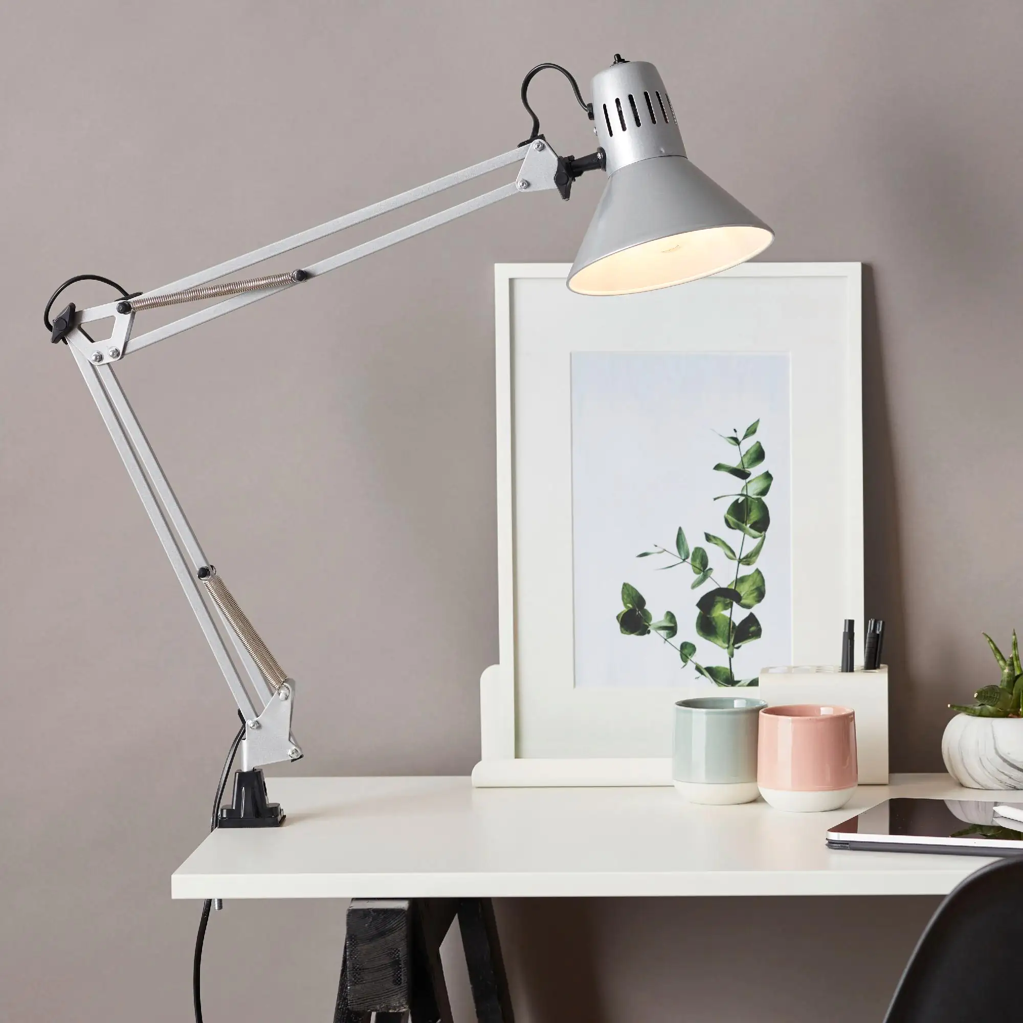 Brilliant Klemmleuchte Hobby 70 x 17 cm E27, max. 40 W, verstellbar