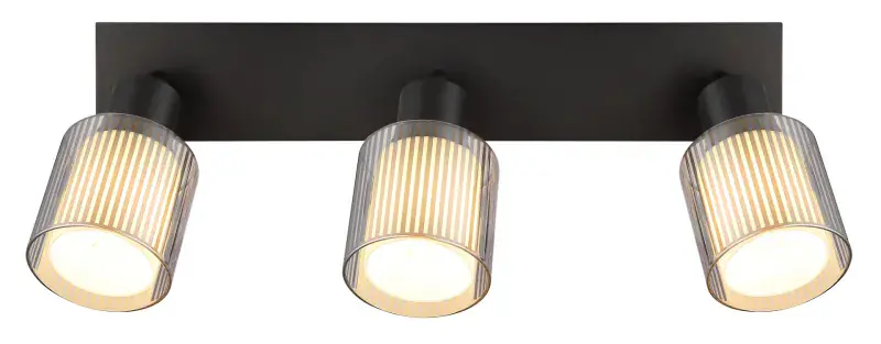 Globo Strahler Villegas 41 x 18,6 cm L x H schwarz-chrom