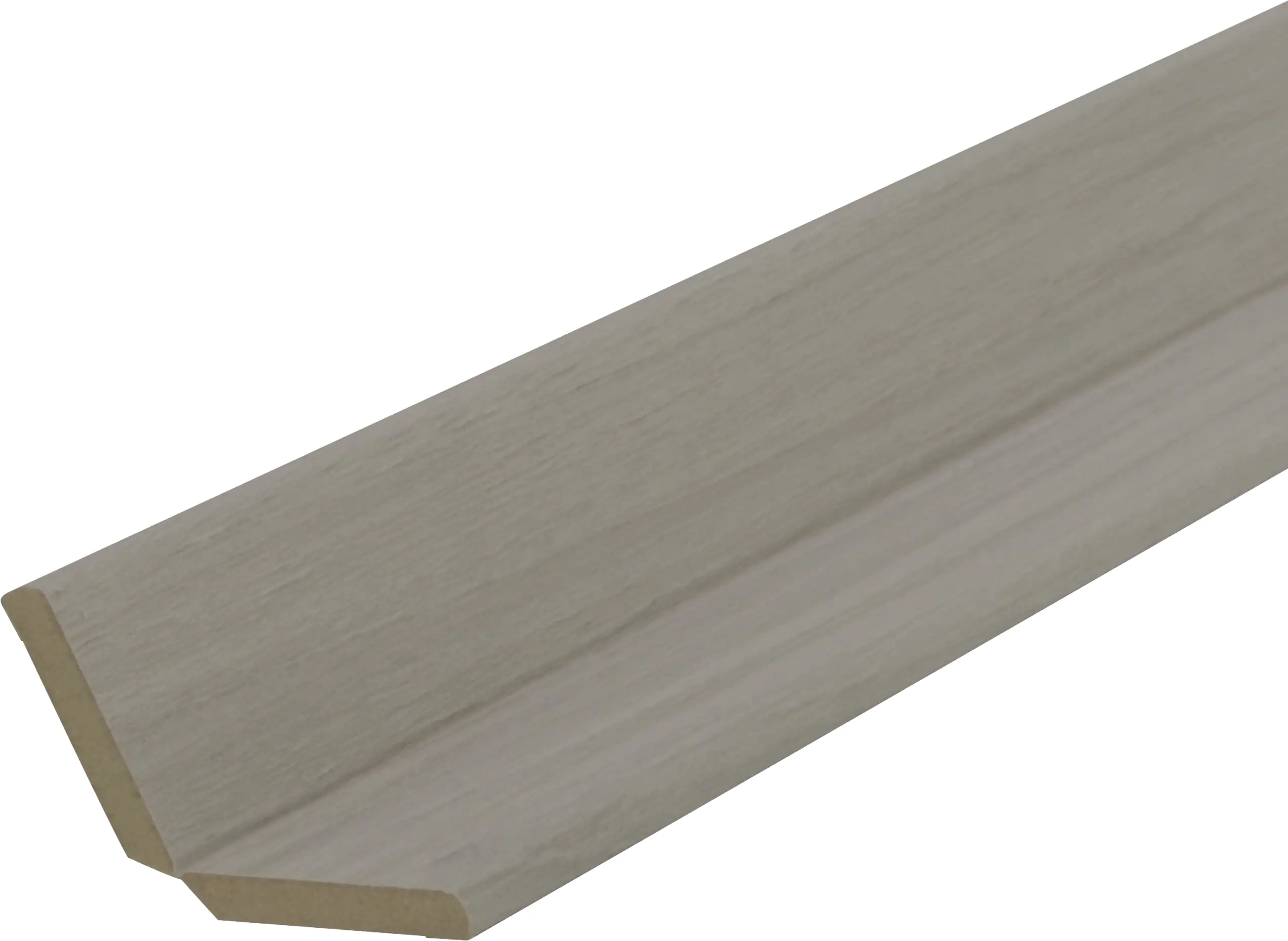 B.S. Bauprogramm Knickwinkelleiste 260 cm 28 x 28 mm Esche grau