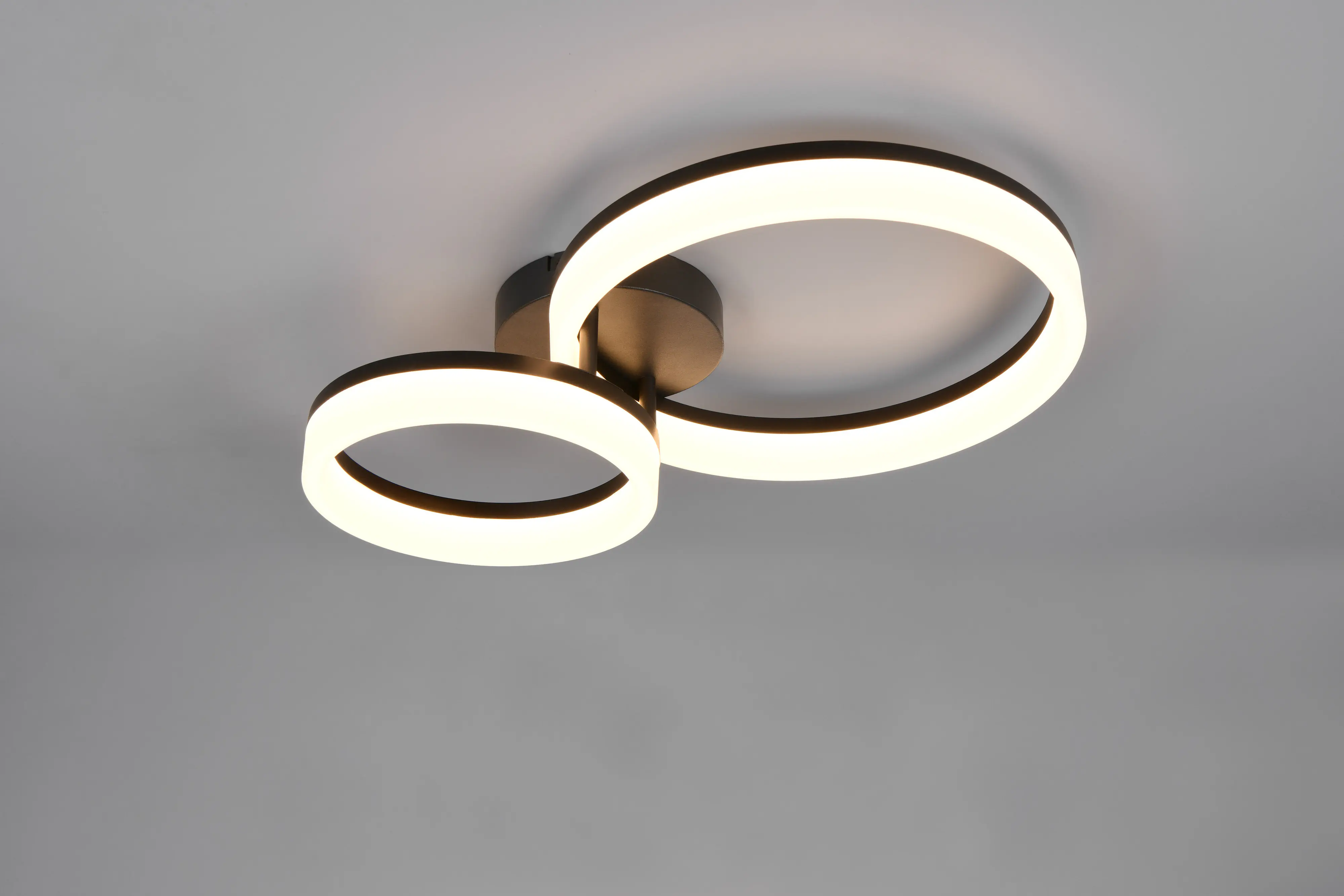 Reality LED Deckenleuchte Scope 22W gold schwarz warmweiß