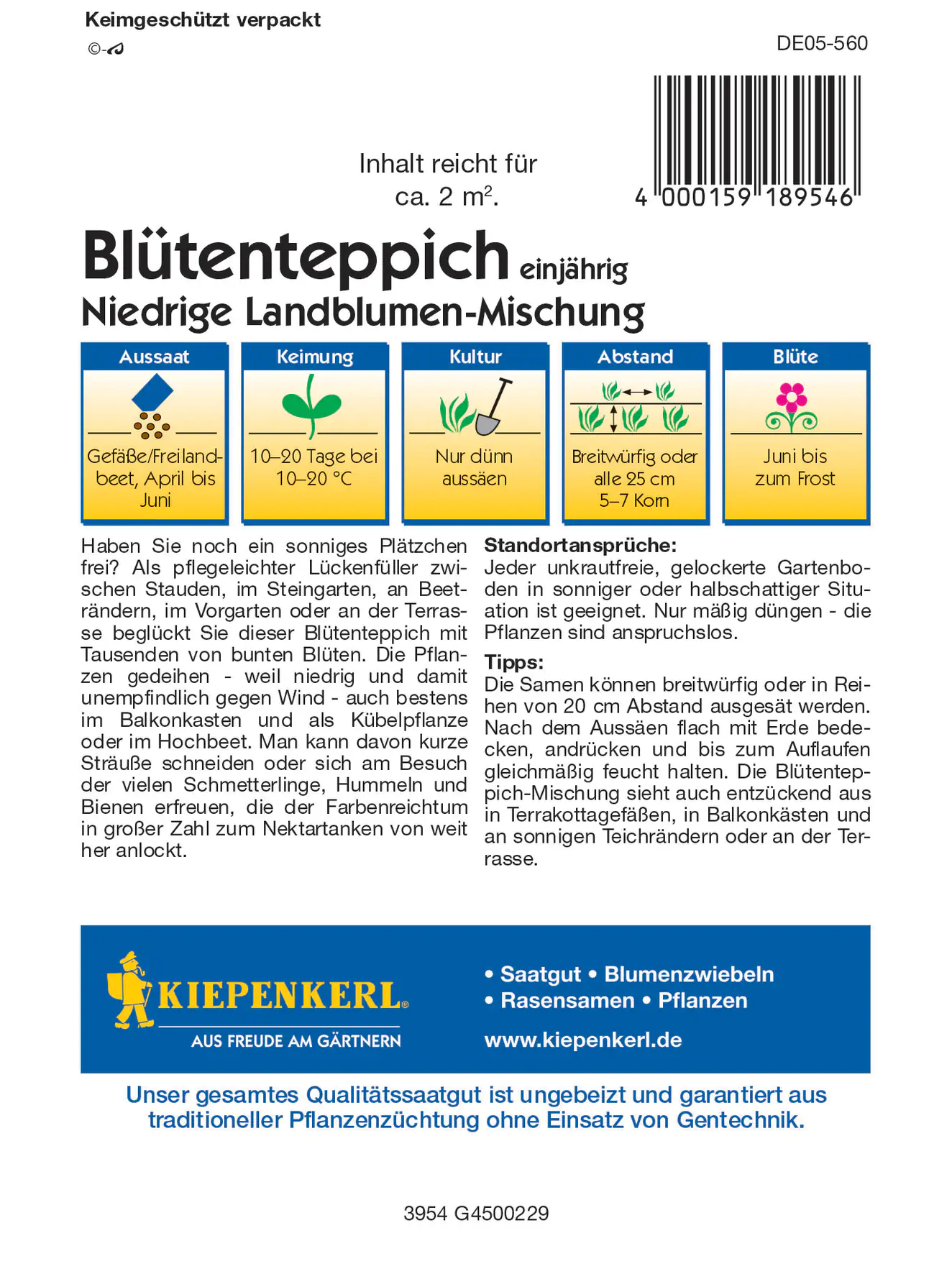 Kiepenkerl Blumenmischung Blütenteppich