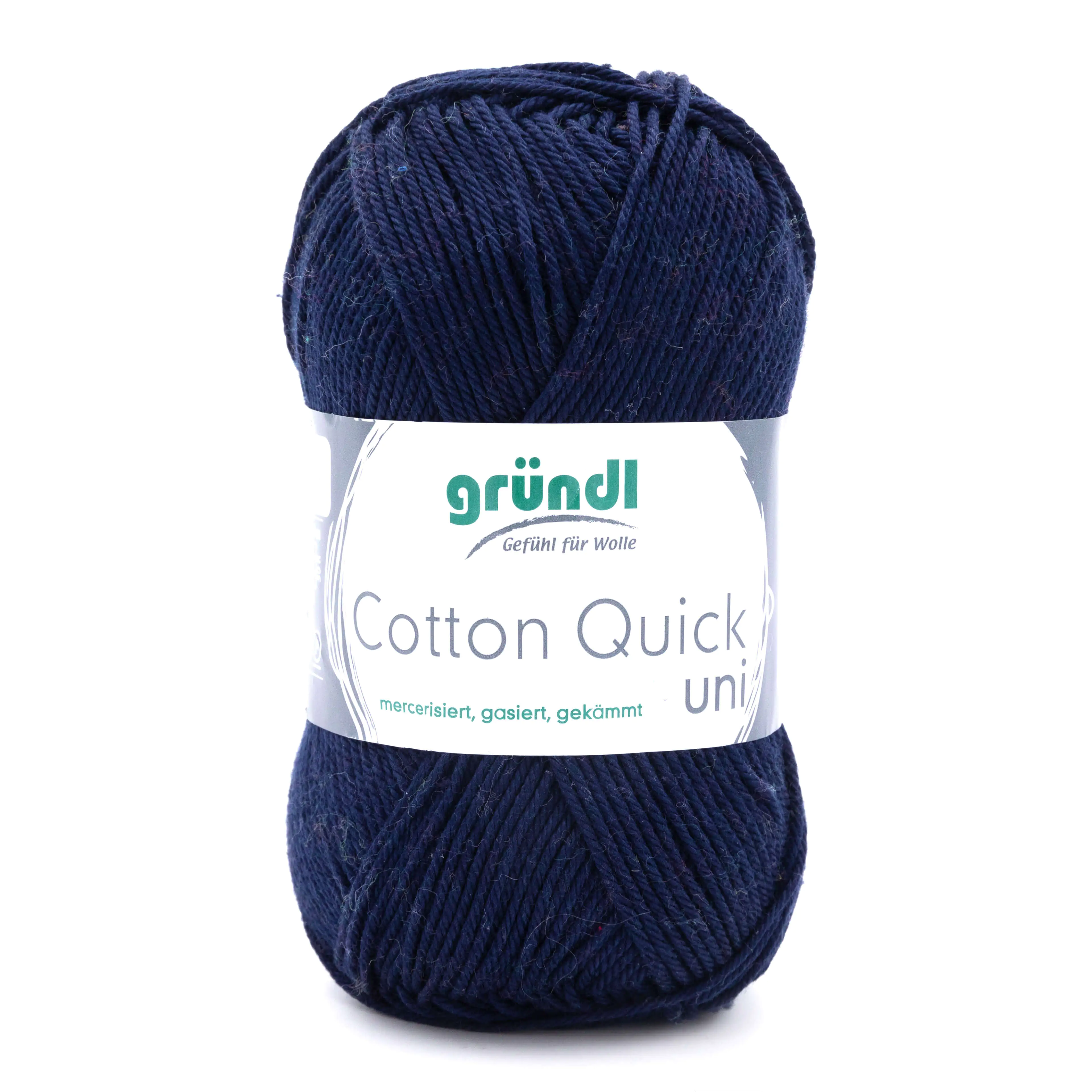 Gründl Wolle Cotton Quick 50 g uni dunkelblau