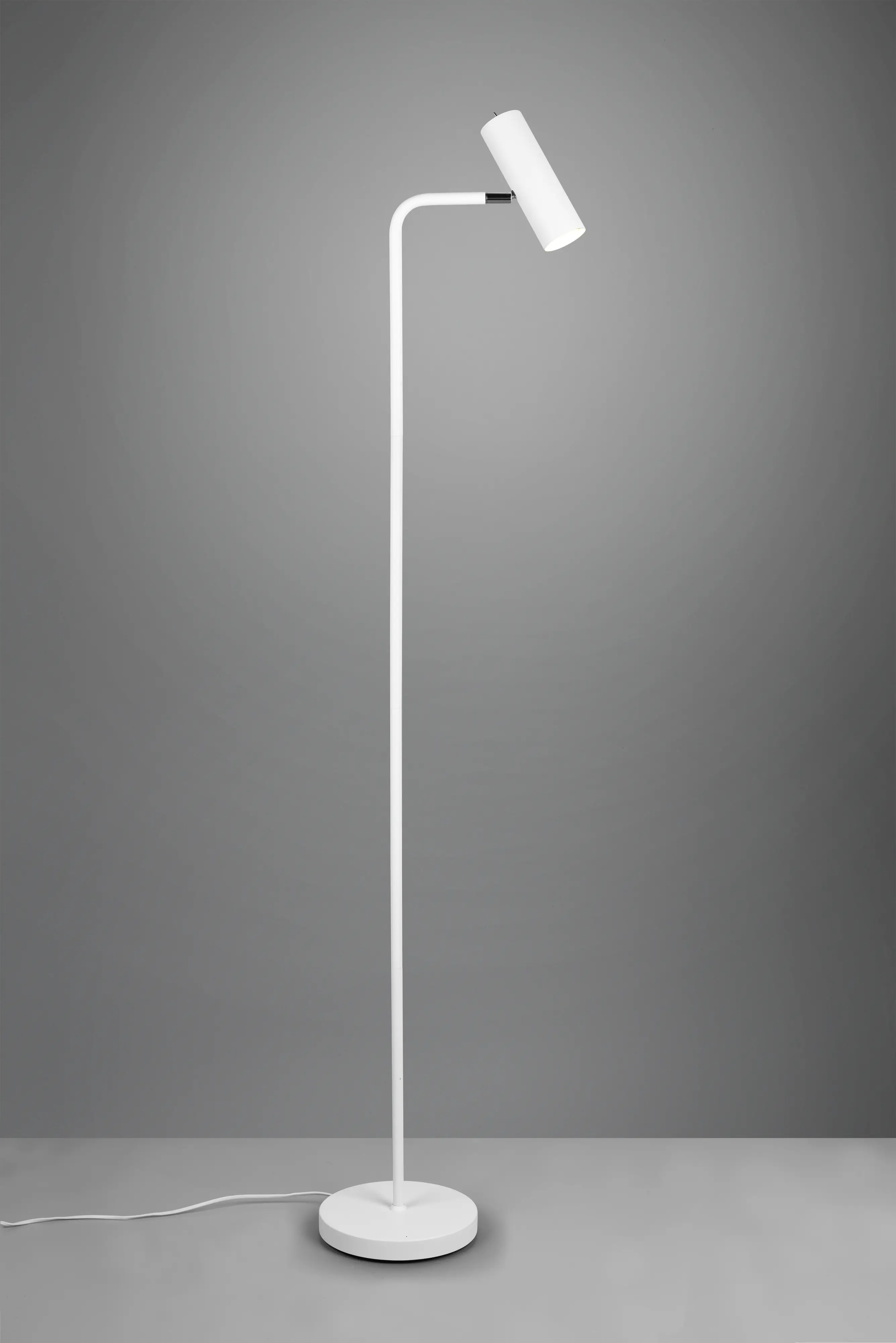 Trio Stehleuchte Marley weiß mit Schalter