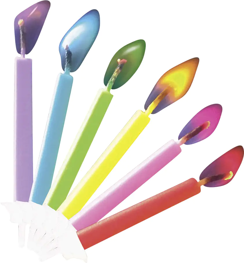 TIB Heyne 12 Geburtstagskerzen + Halter