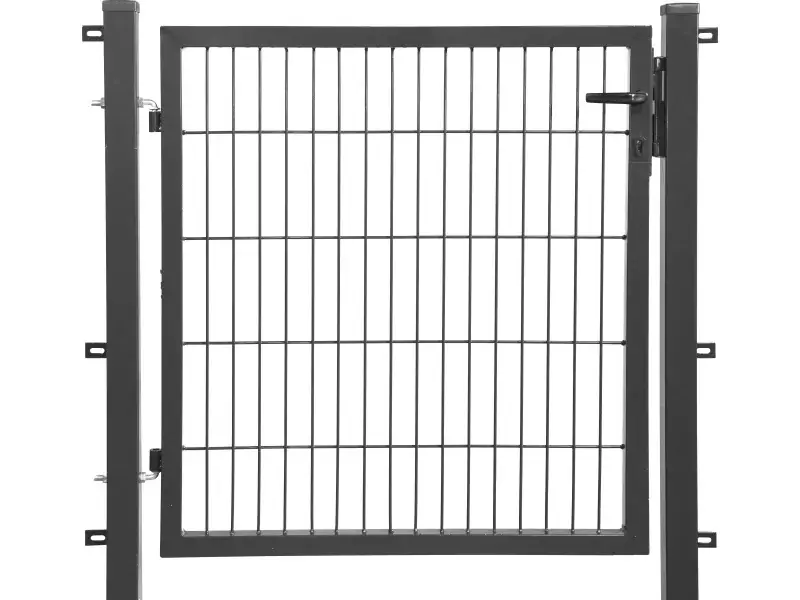 Floraworld Gartentor Comfort inkl. 2x Pfosten 80 x 100 cm anthrazit