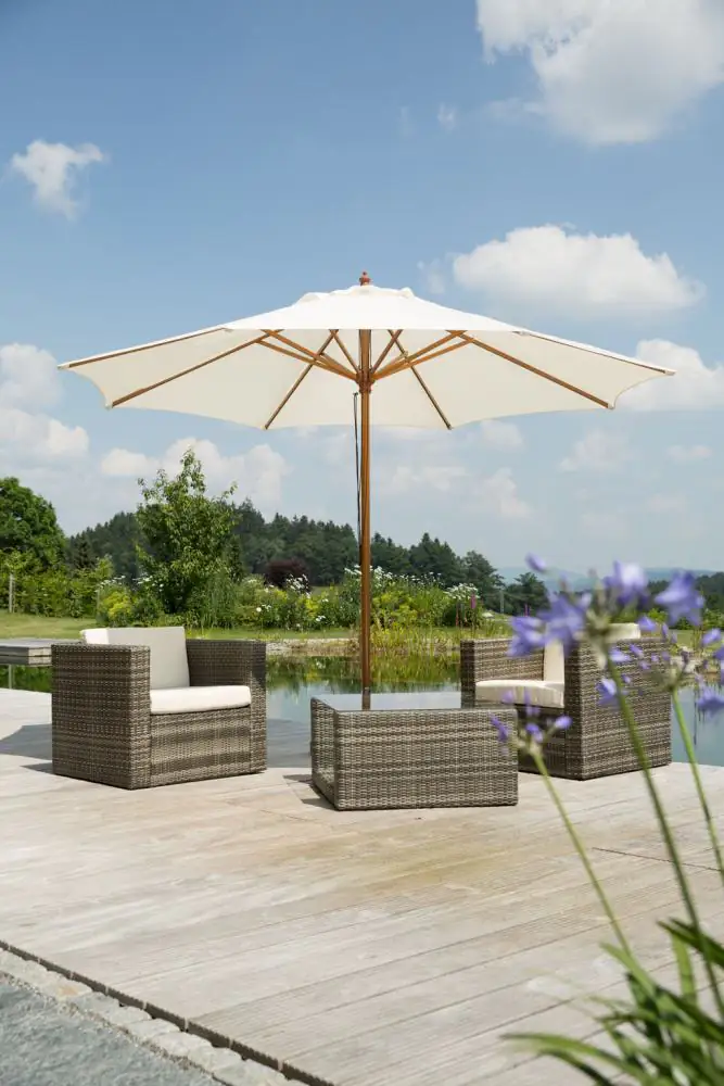 Schneider Sonnenschirm Malaga natur, Ø 300 cm Schneider Sonnenschirm Malaga natur, Ø 300 cm
