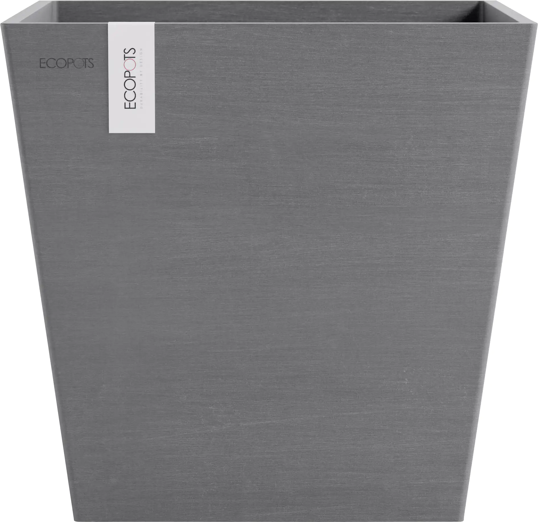 Ecopots Pflanztopf Rotterdam 35 x 35 x 34 cm grau Ecopots Pflanztopf Rotterdam 35 x 35 x 34 cm grau