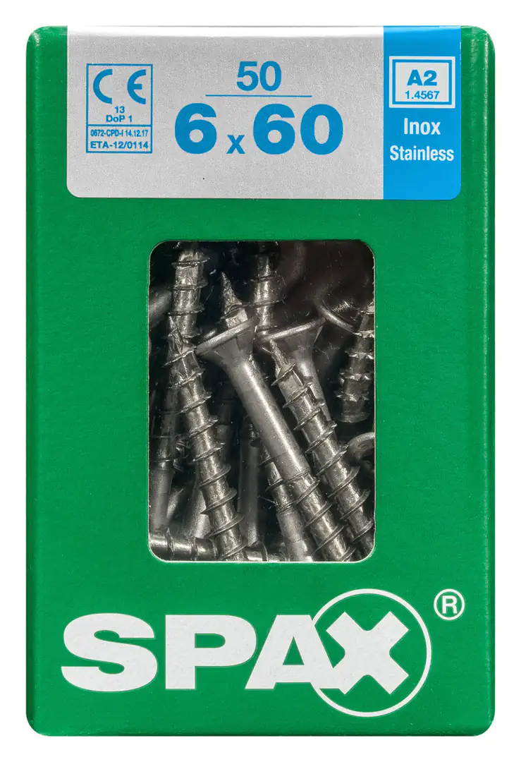 Spax Universalschrauben 6.0 x 60 mm TX 30 - 50 Stk.