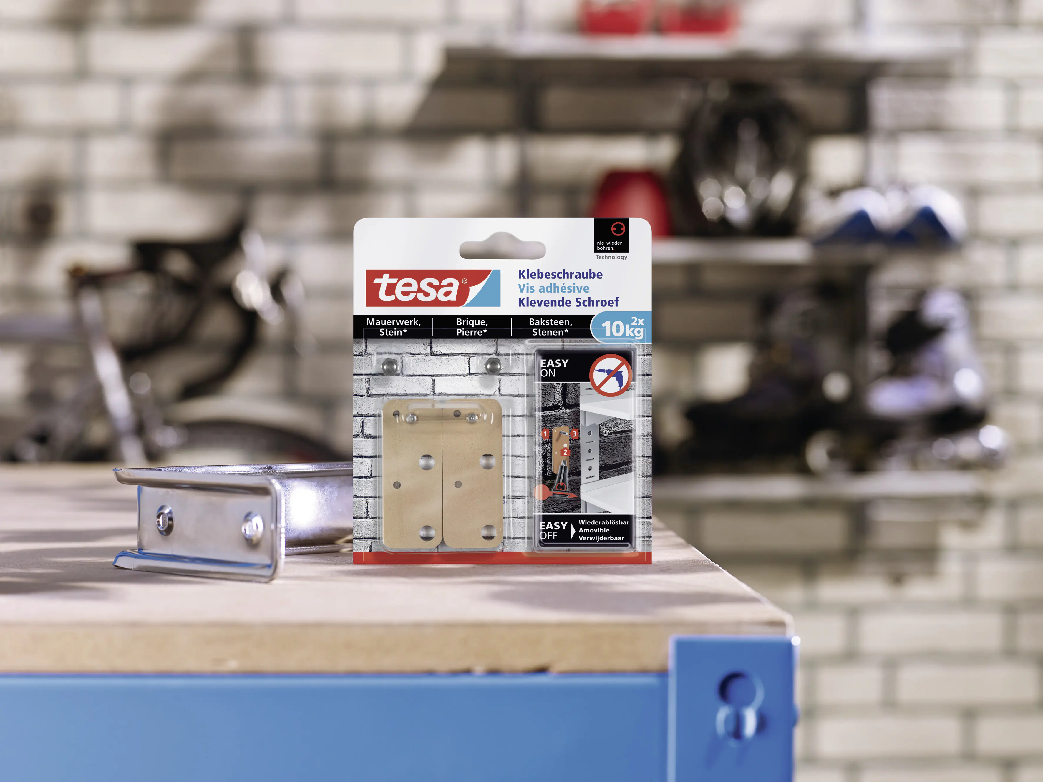 tesa Klebeschraube Traglast 10 kg, 2 Stück