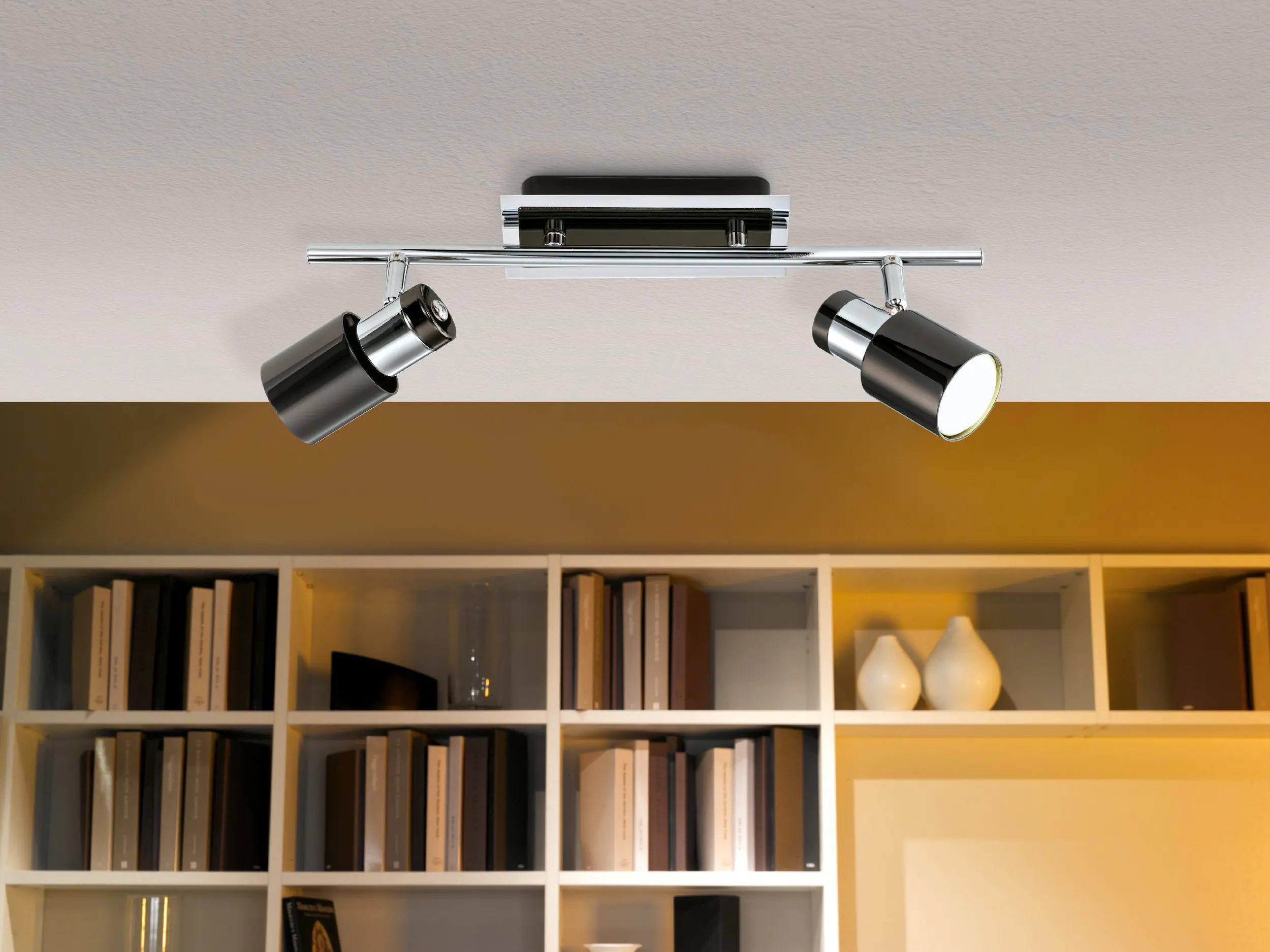 Eglo 2er Spot Davida 1 nickel-nero 39 x 7 cm GU10, warmweiß