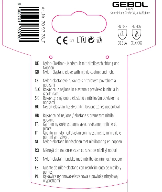 Gebol Handschuh Multi Flex Cool & Touch  