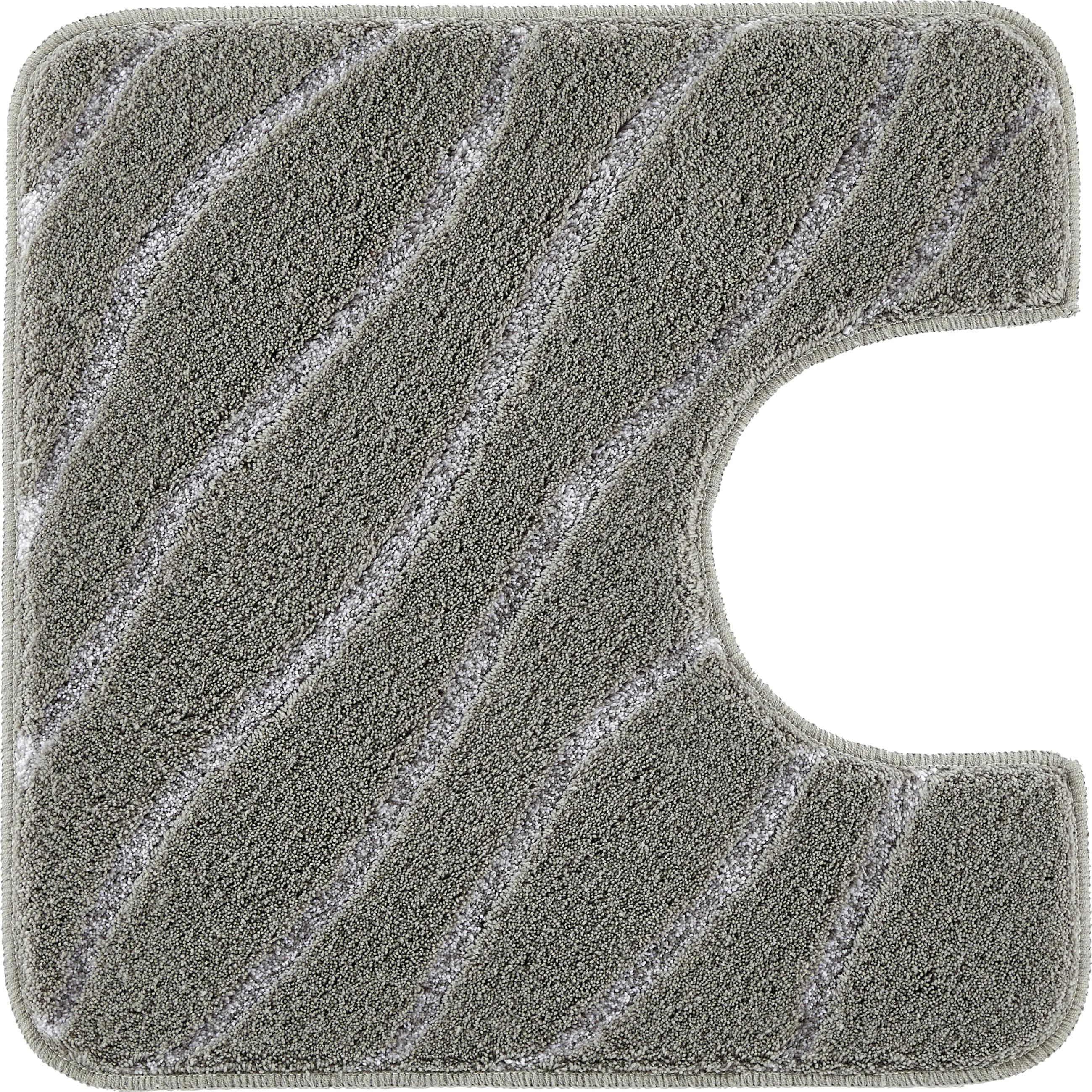 Kleine Wolke WC-Vorleger Tram anthrazit Polyacryl 55 x 55 cm