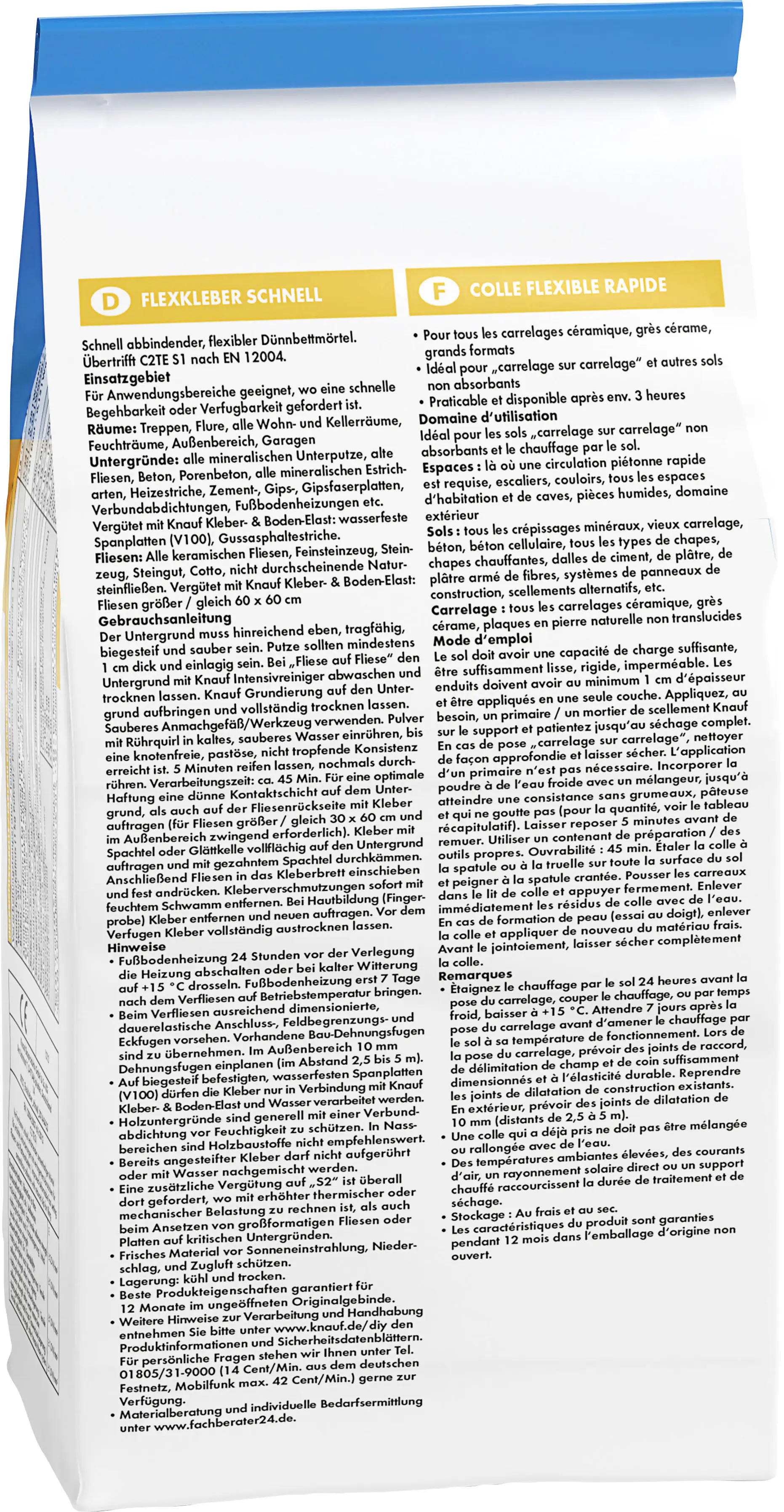 Knauf Flexkleber Schnell 1 kg